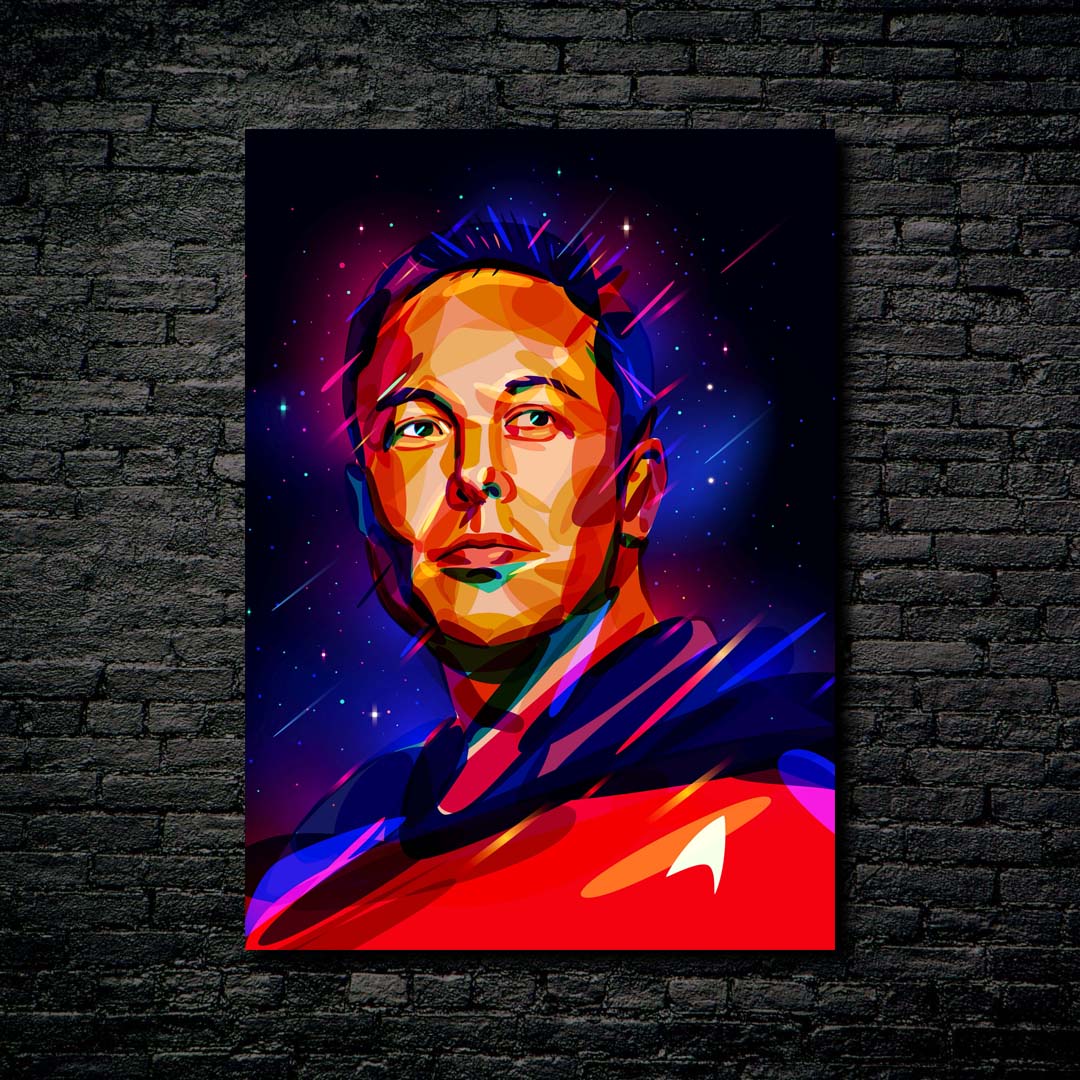 Elon Msuk-designed by @My Kido Art