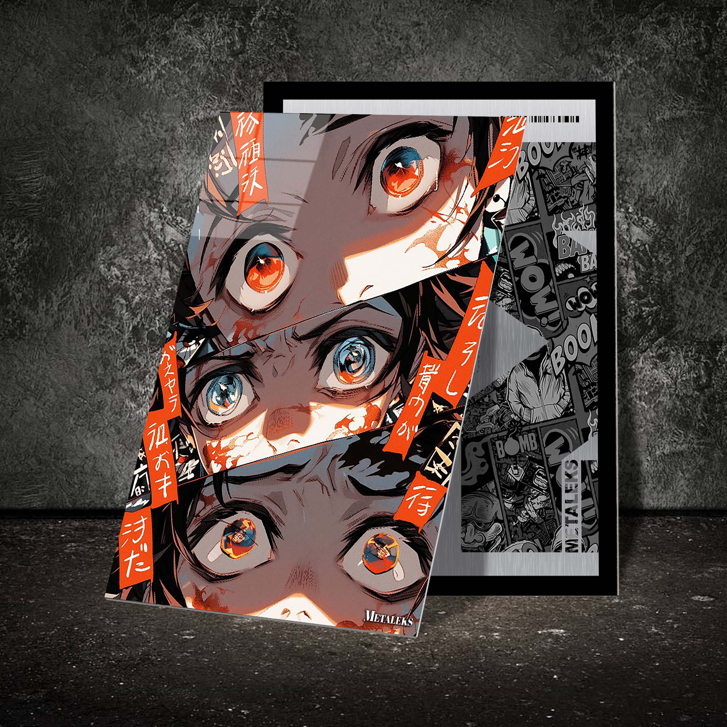 Eye Tanjiro Sad | Demon Slayer-designed by @Beat Art