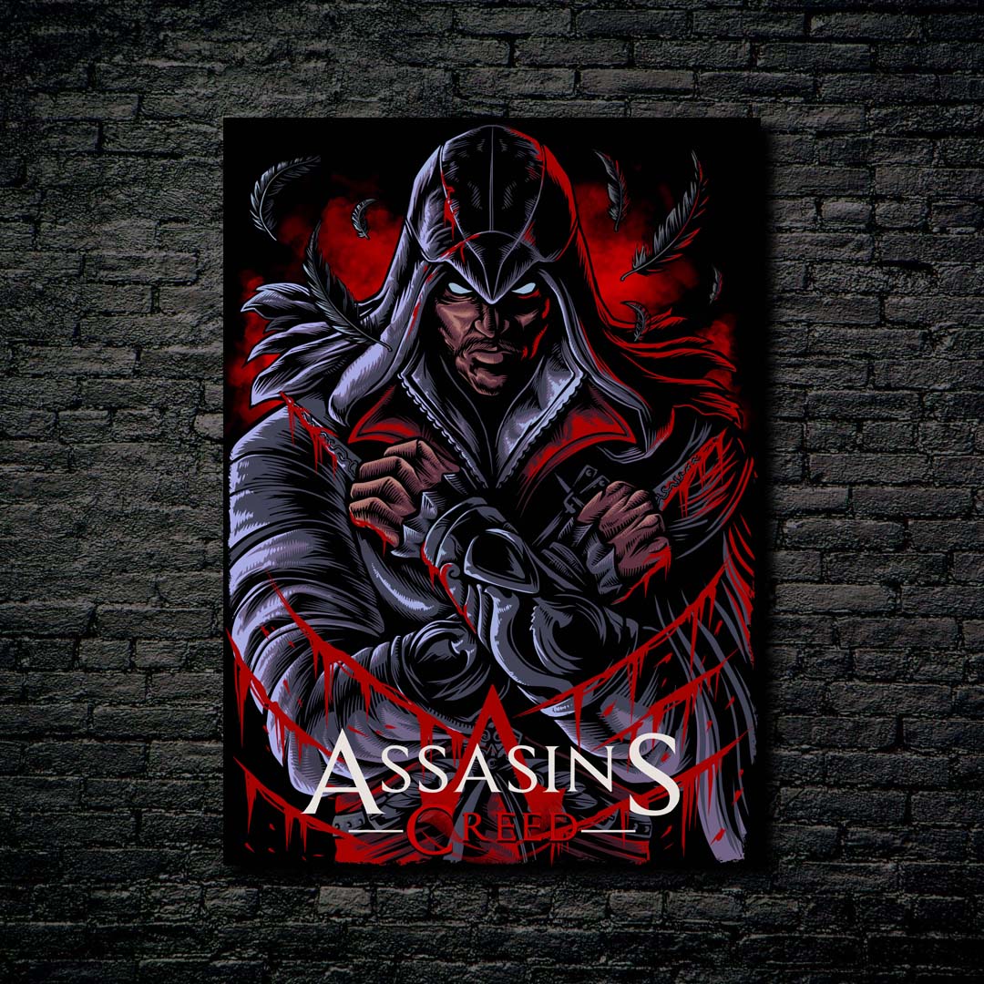 Ezio Assassins Creed-Artwork by @My Kido Art