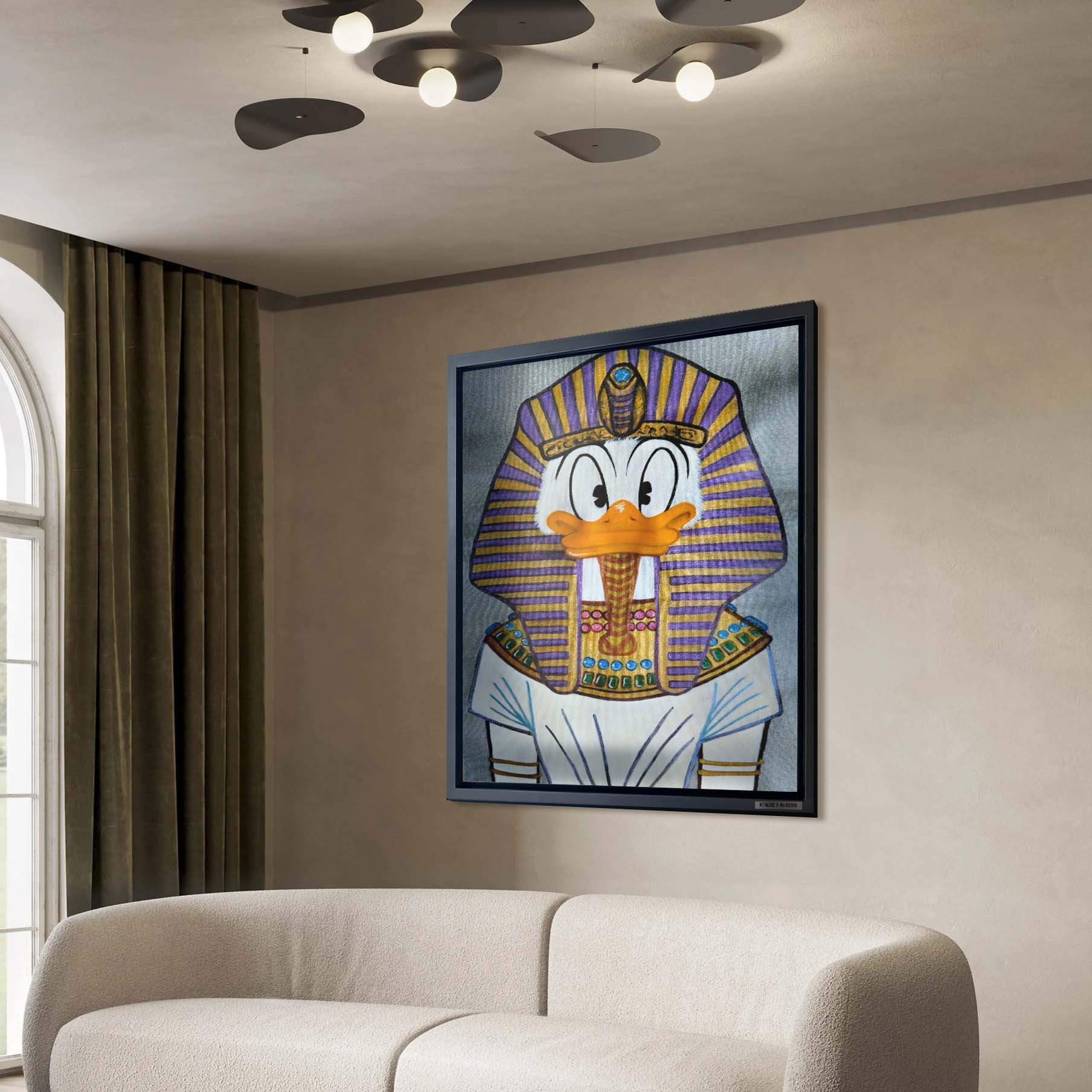 Faraone Akhenaton Donald Duck- ARTWORK BY katysart.artis