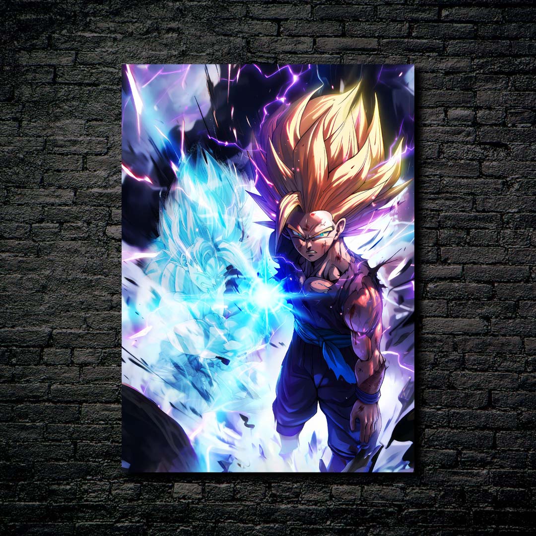 Gohan - Father and Son Kamehameha-Artwork by @EosVisions