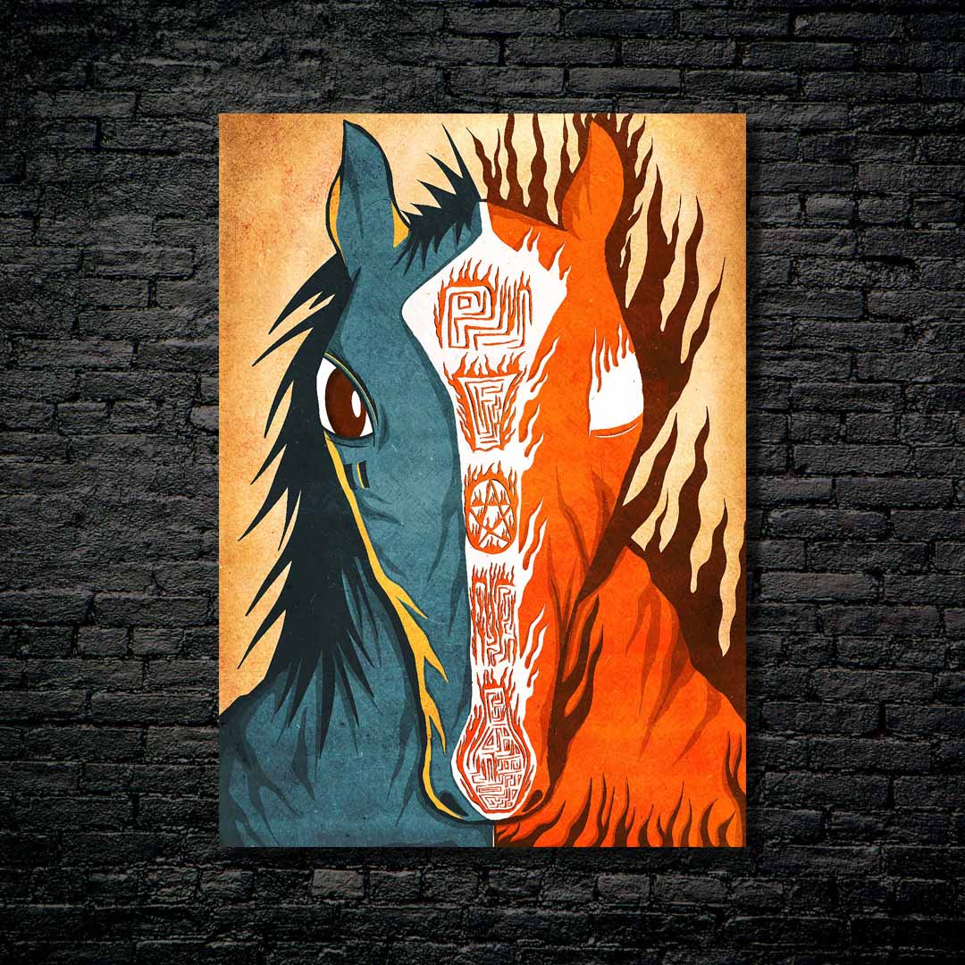 Fire Horse-designed by @Cuti Art