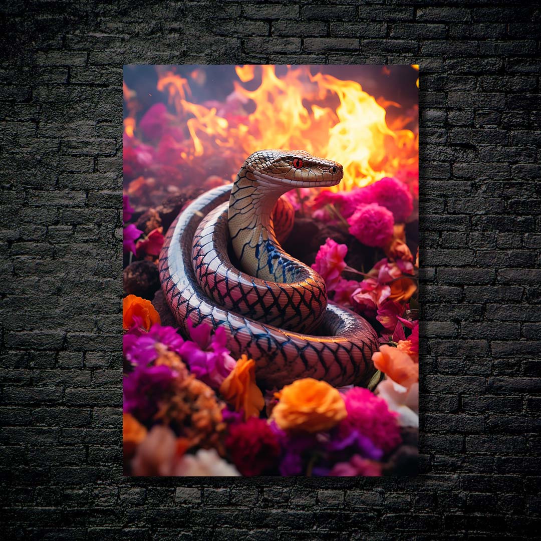 Floral Blaze Serpent-designed by @AungKhantNaing
