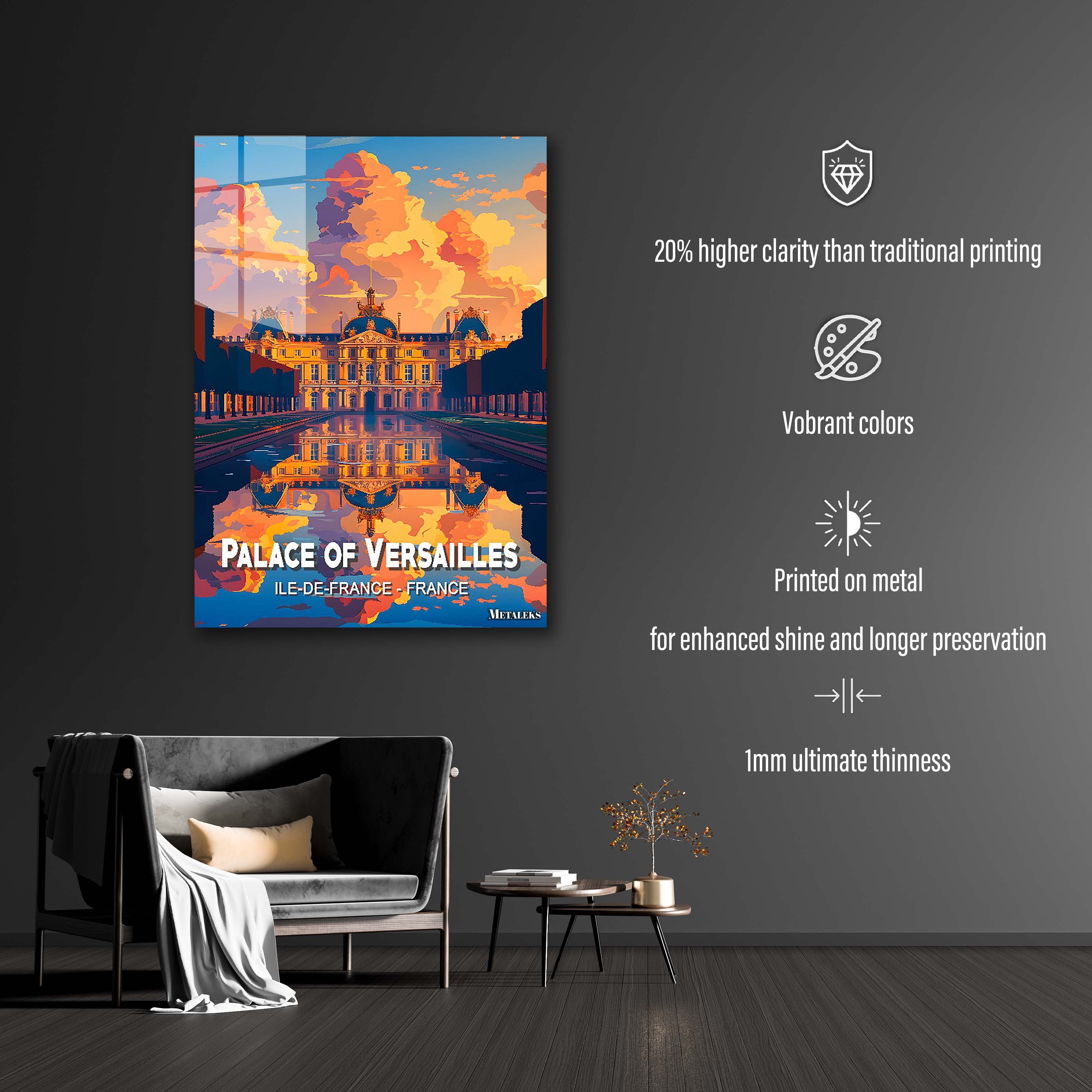 France - Palace of Versailles 1-designed by @Travel Poster AI