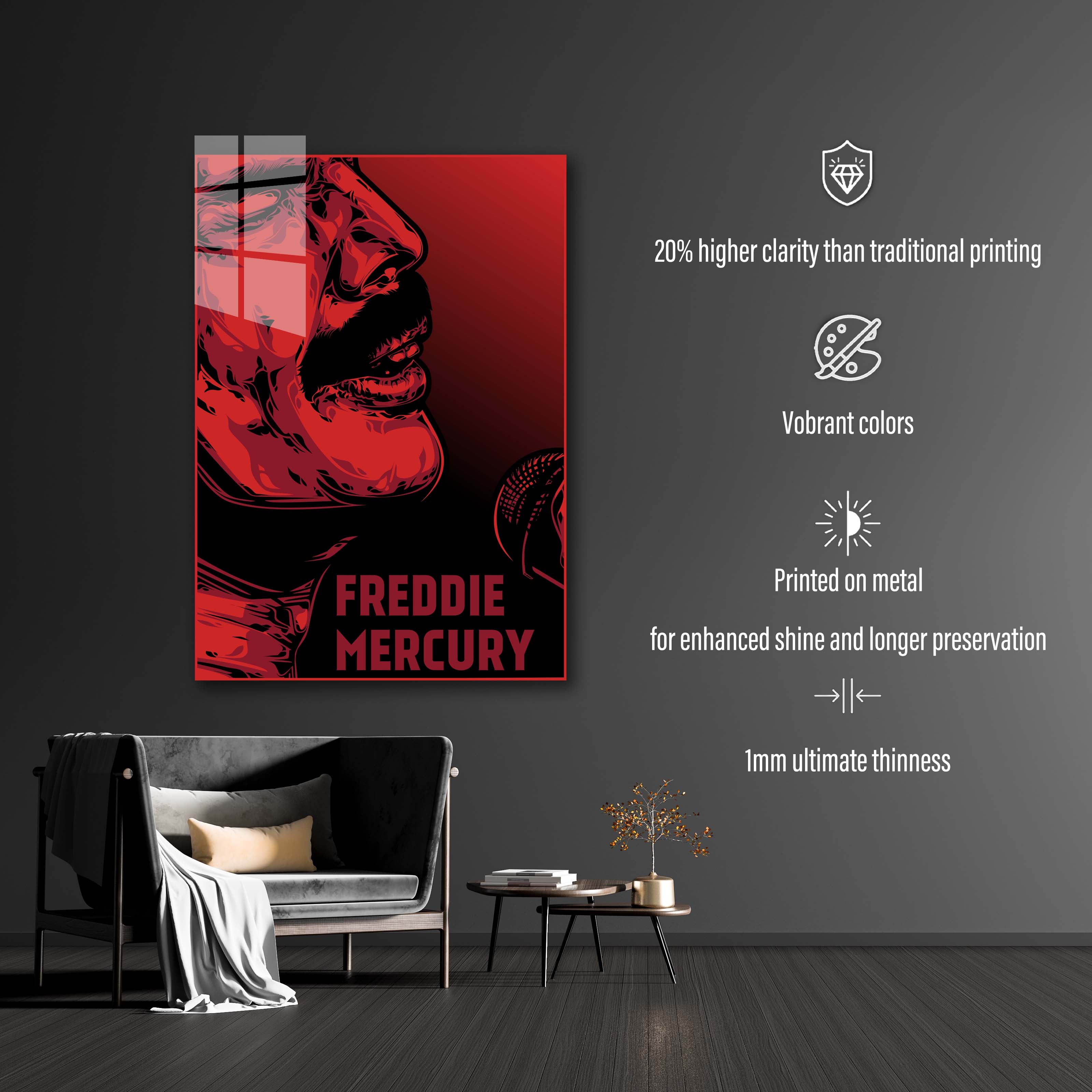 Freddie Mercury Pop Art-designed by @Adrielvector