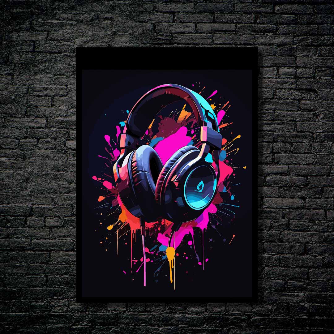 Gaming Headphone-Artwork by @VICKY
