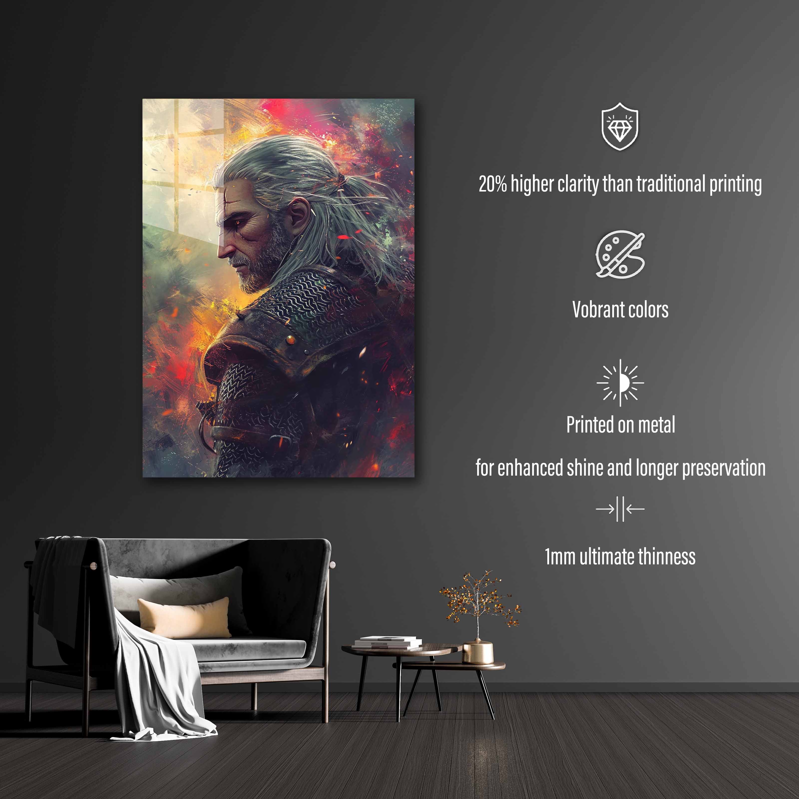 Geralt of Rivia X The Witcher-Artwork by @Pixalaxy