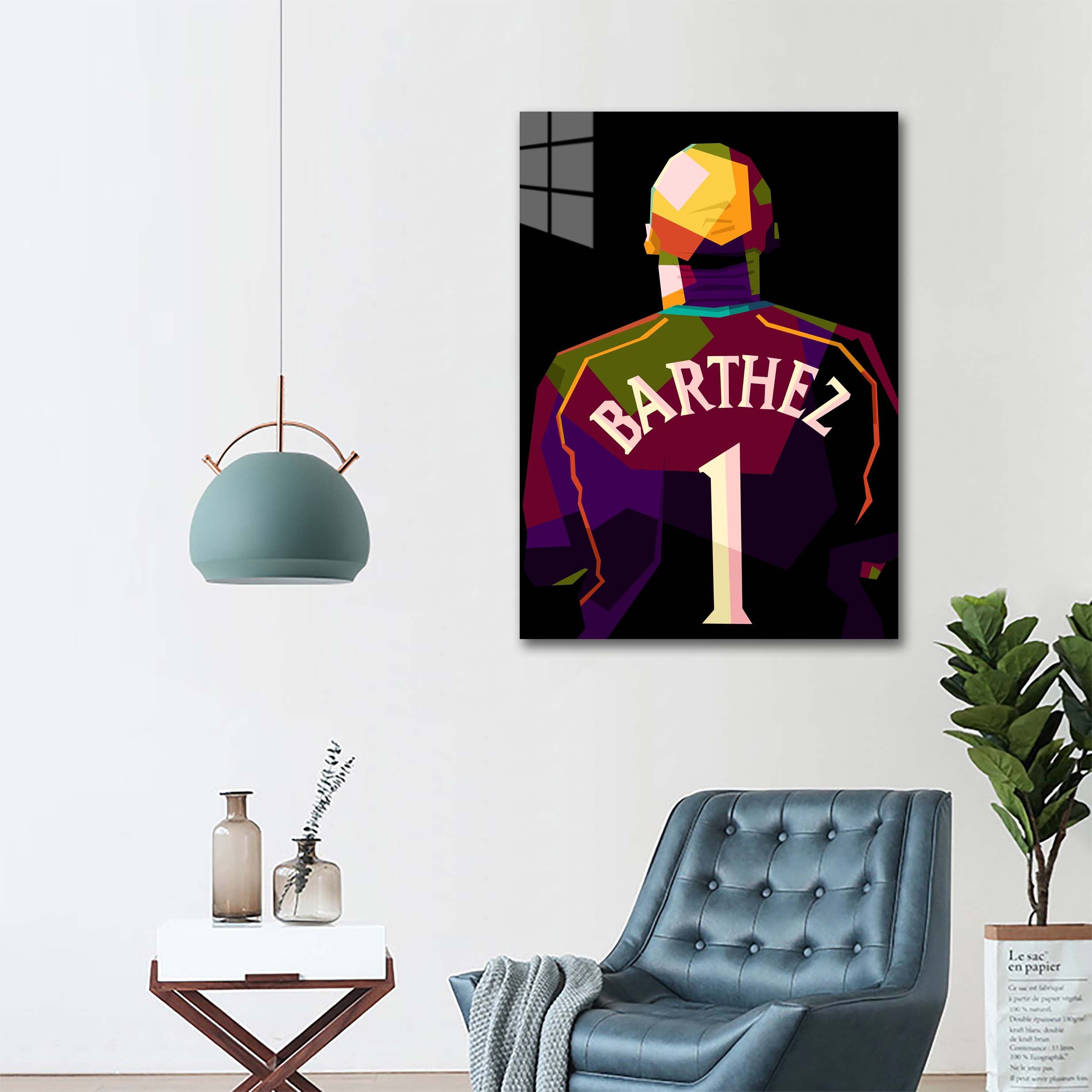 Goal keeper legend Fabien Barthez in wpap pop art-designed by @Amirudin kosong enam