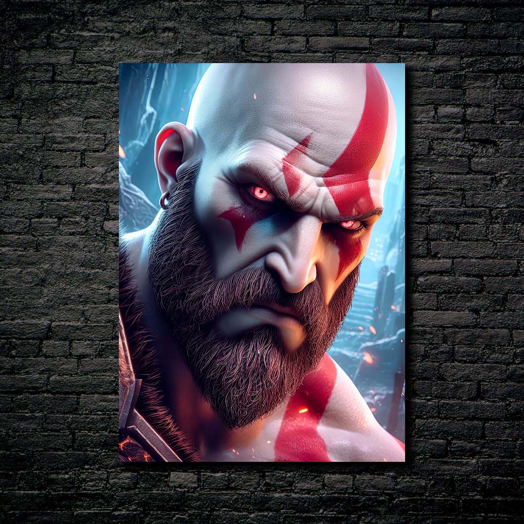 God Of War - Kratos-designed by @starart_ia