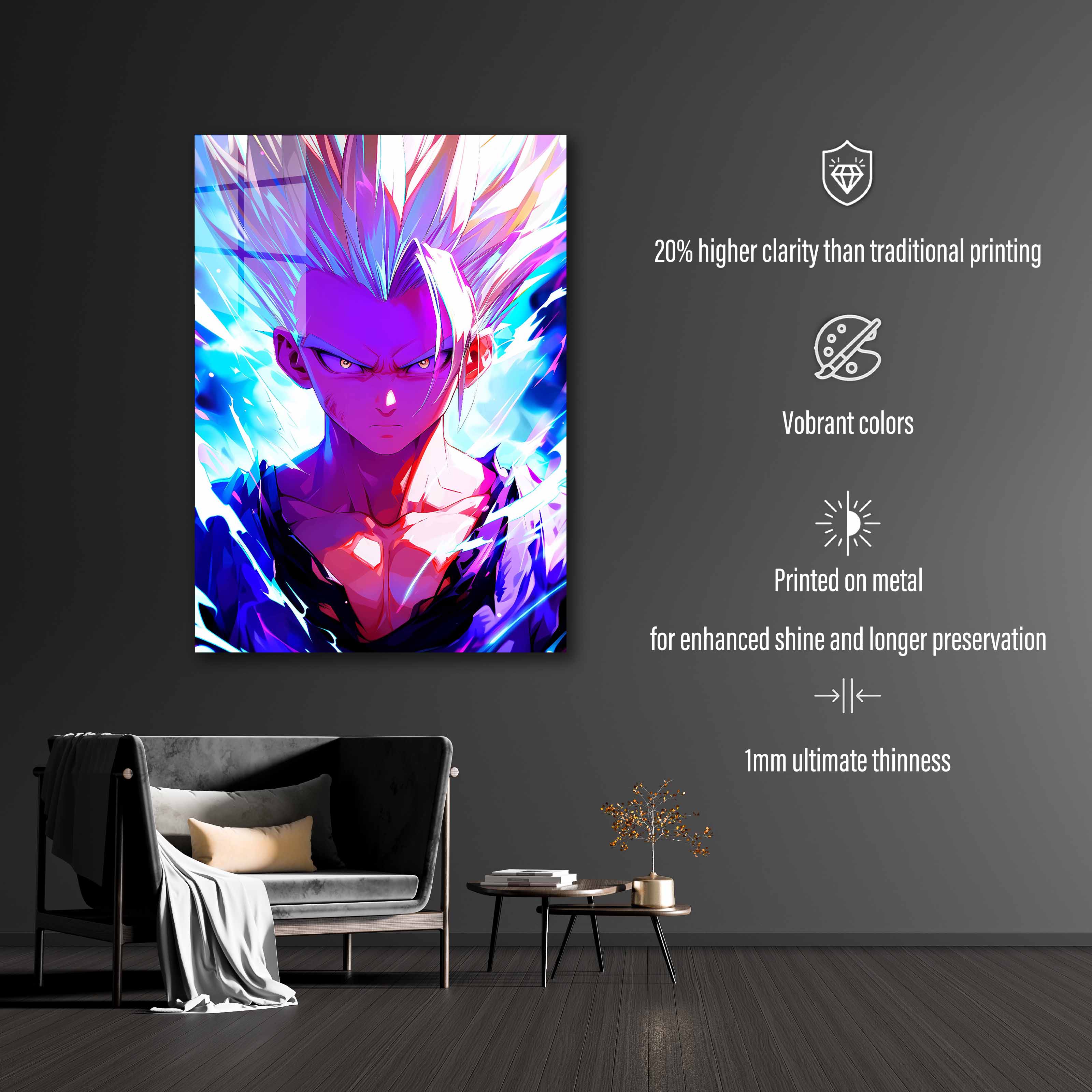 Gohan in his form _Super Sayan_-designed by @ai.spectrys