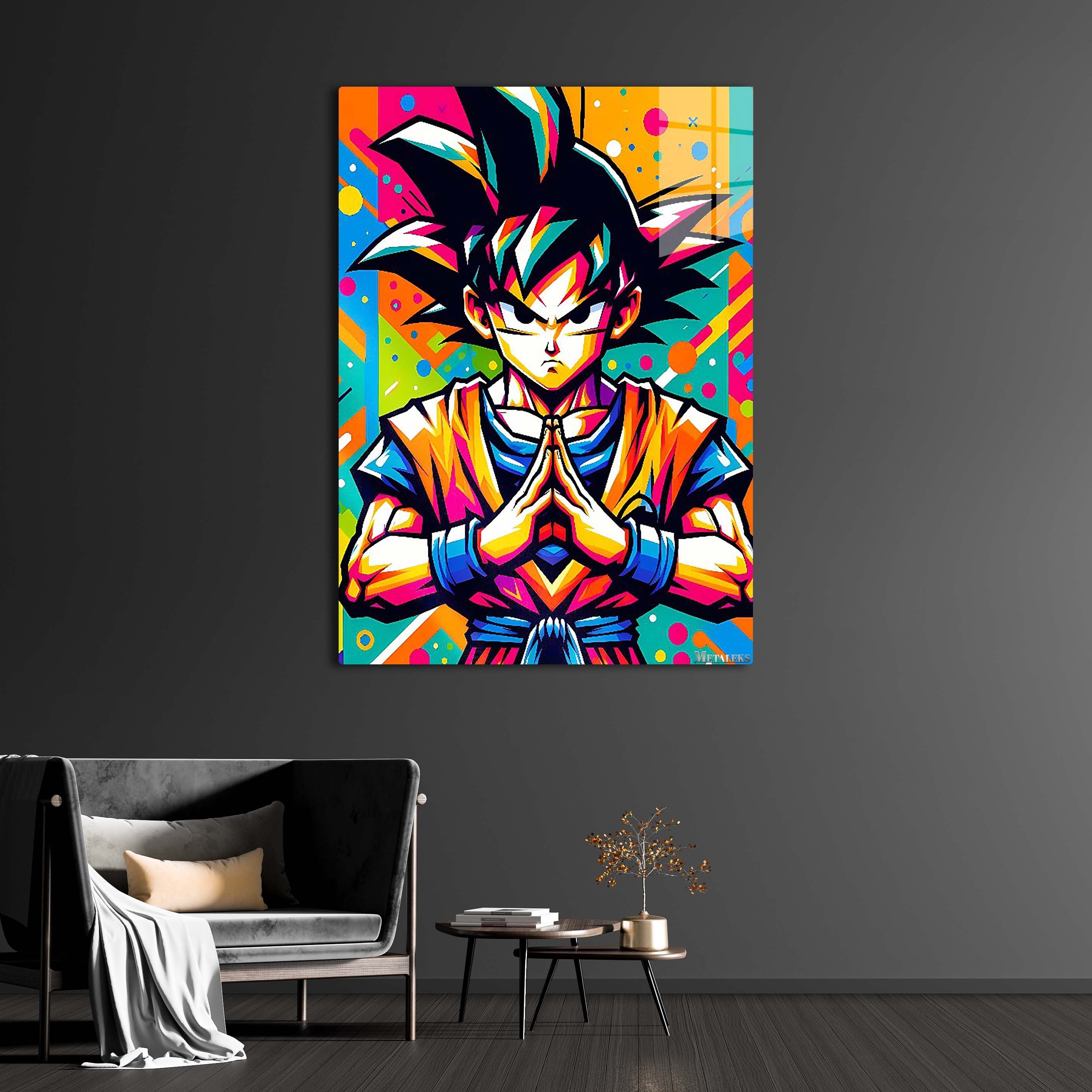 Goku Colored v1-Artwork by @Lucifer Art2092