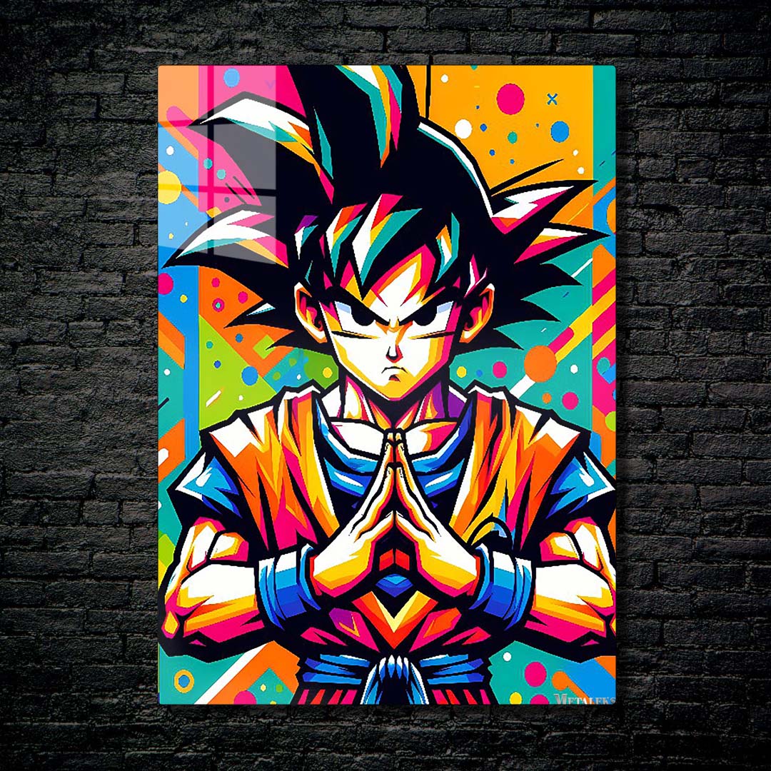 Goku Colored v1-Artwork by @Lucifer Art2092