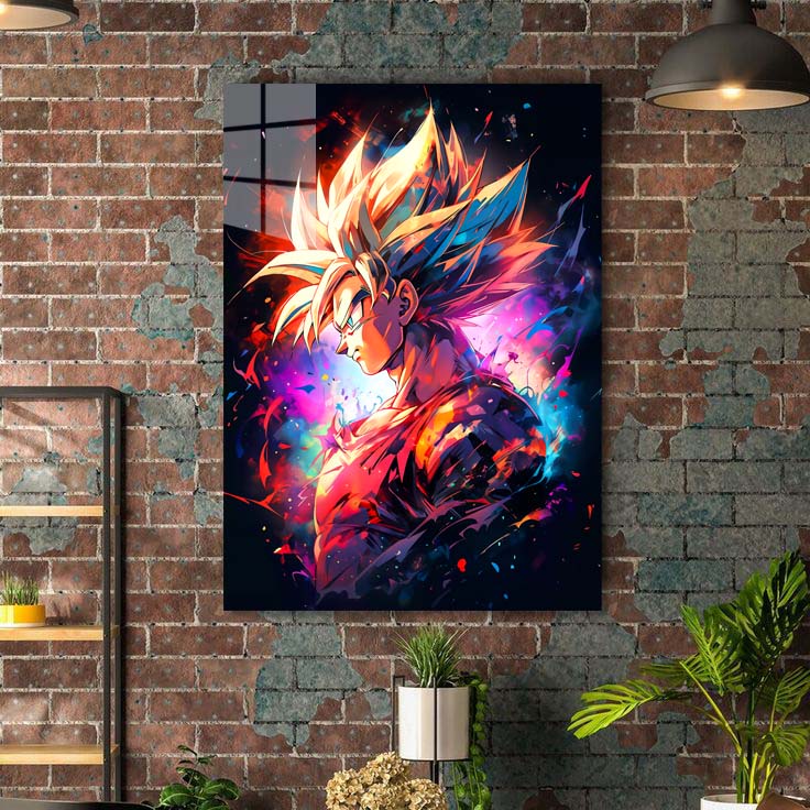 Goku Colorful Portrait-designed by @Freiart_mjr