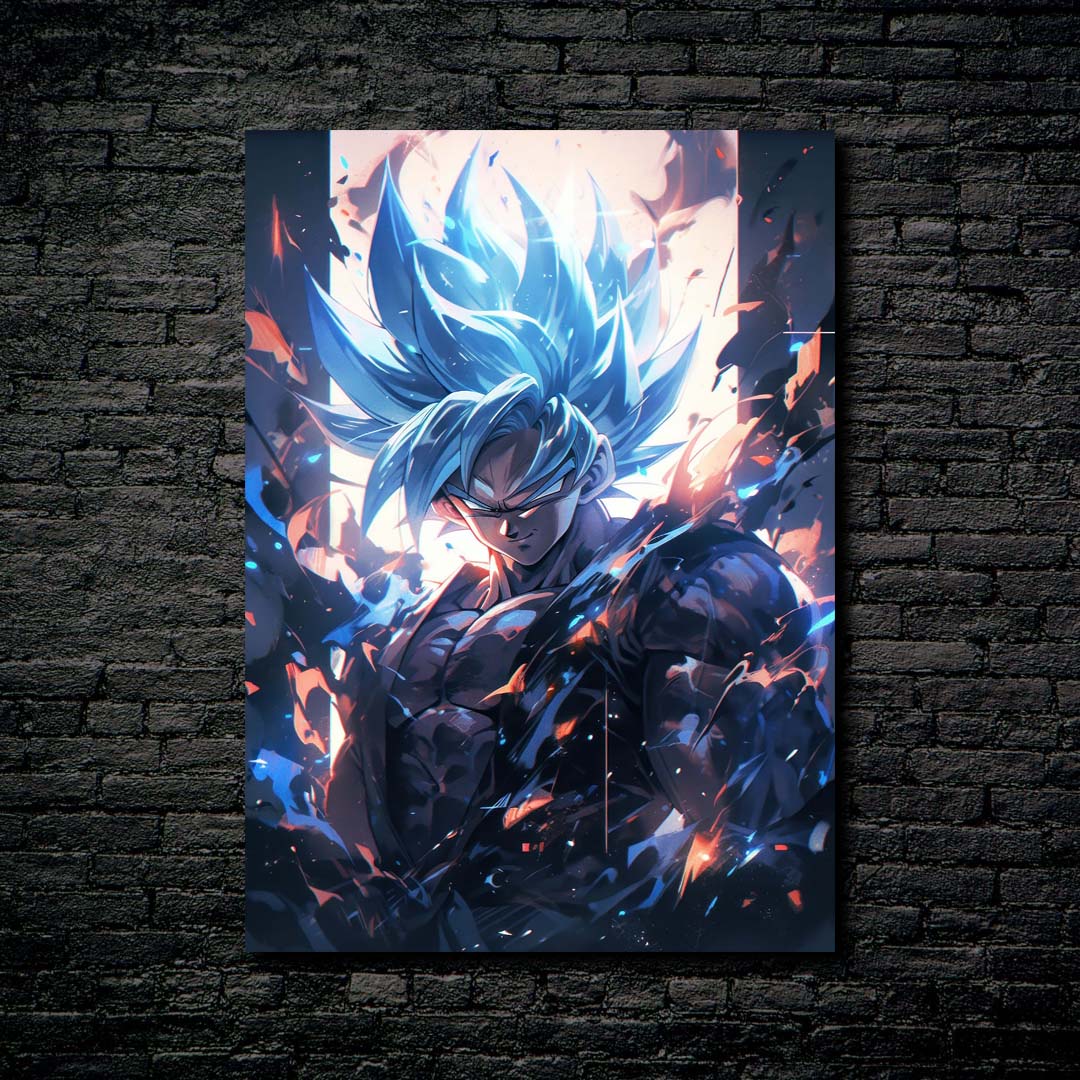 Goku SSJ Blue wallpaper by @visinaire.ai-designed by @visinaire.ai