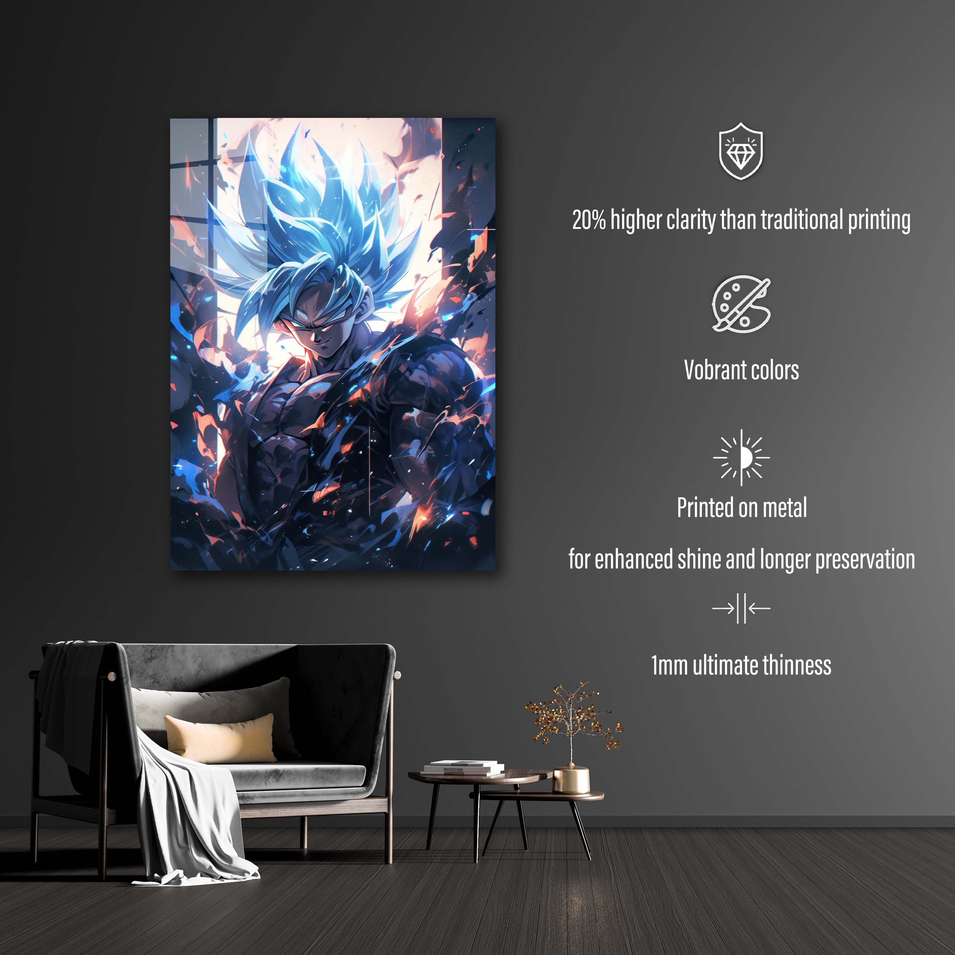 Goku SSJ Blue wallpaper by @visinaire.ai-designed by @visinaire.ai