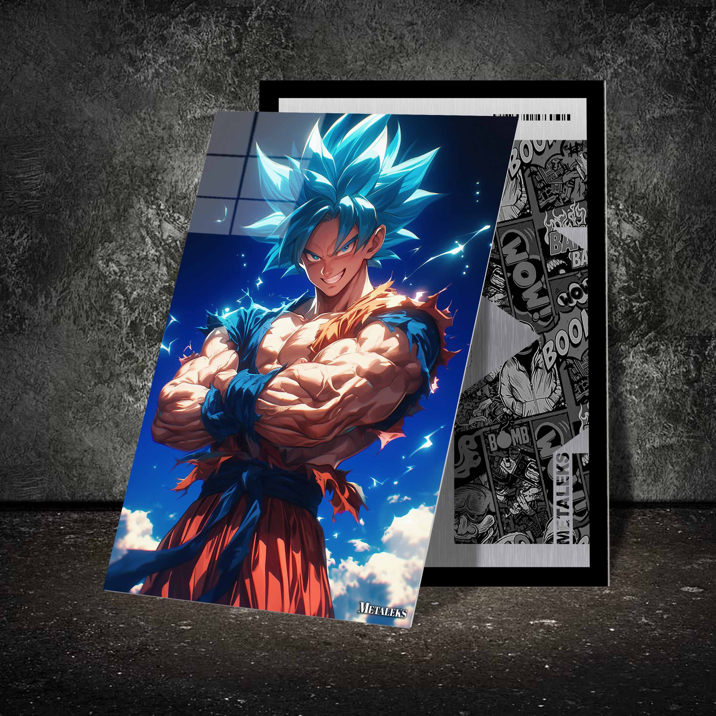 Goku Super Saiyan Blue - Happy-designed by @Artfinity