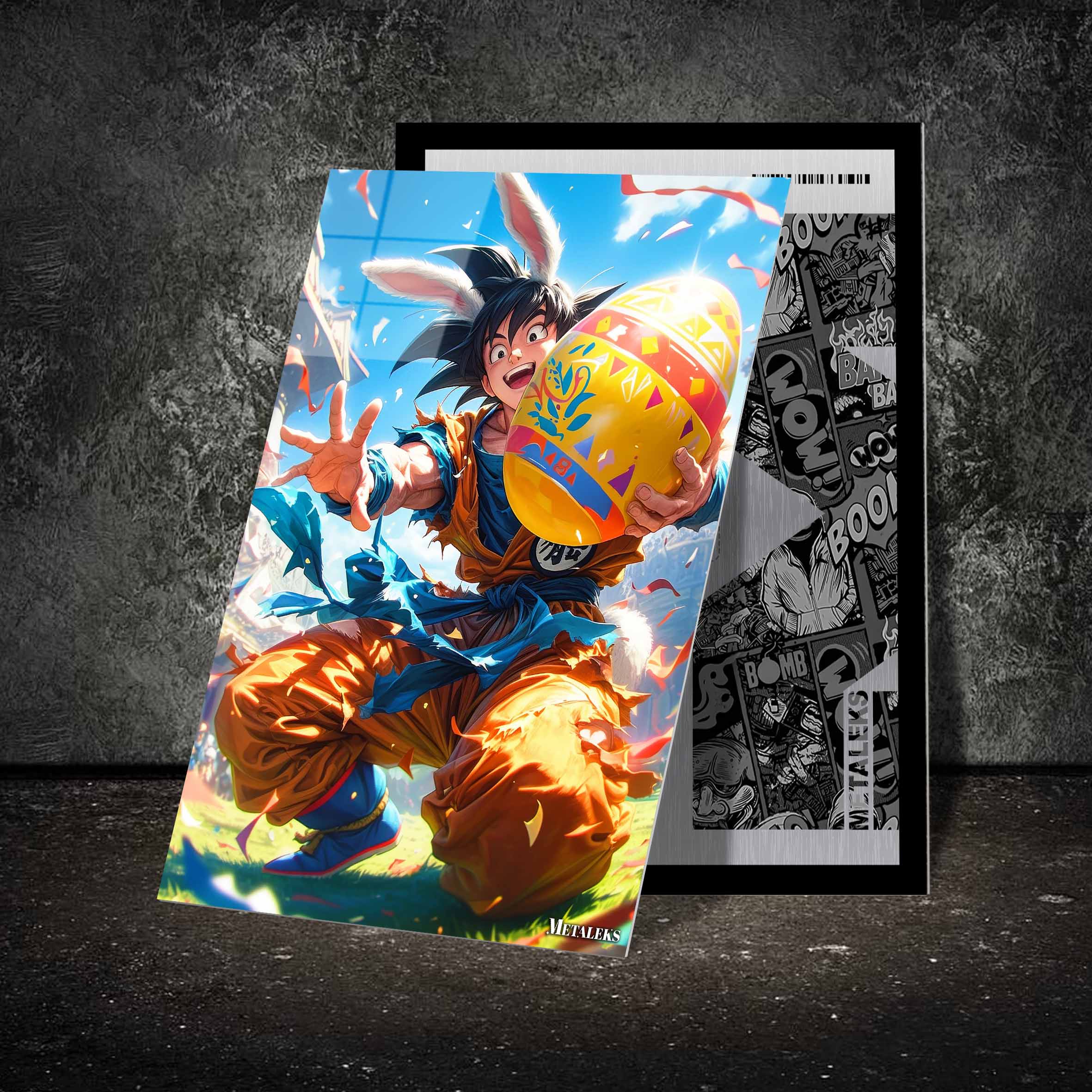 Goku as Easter Bunny-designed by @visinaire.ai