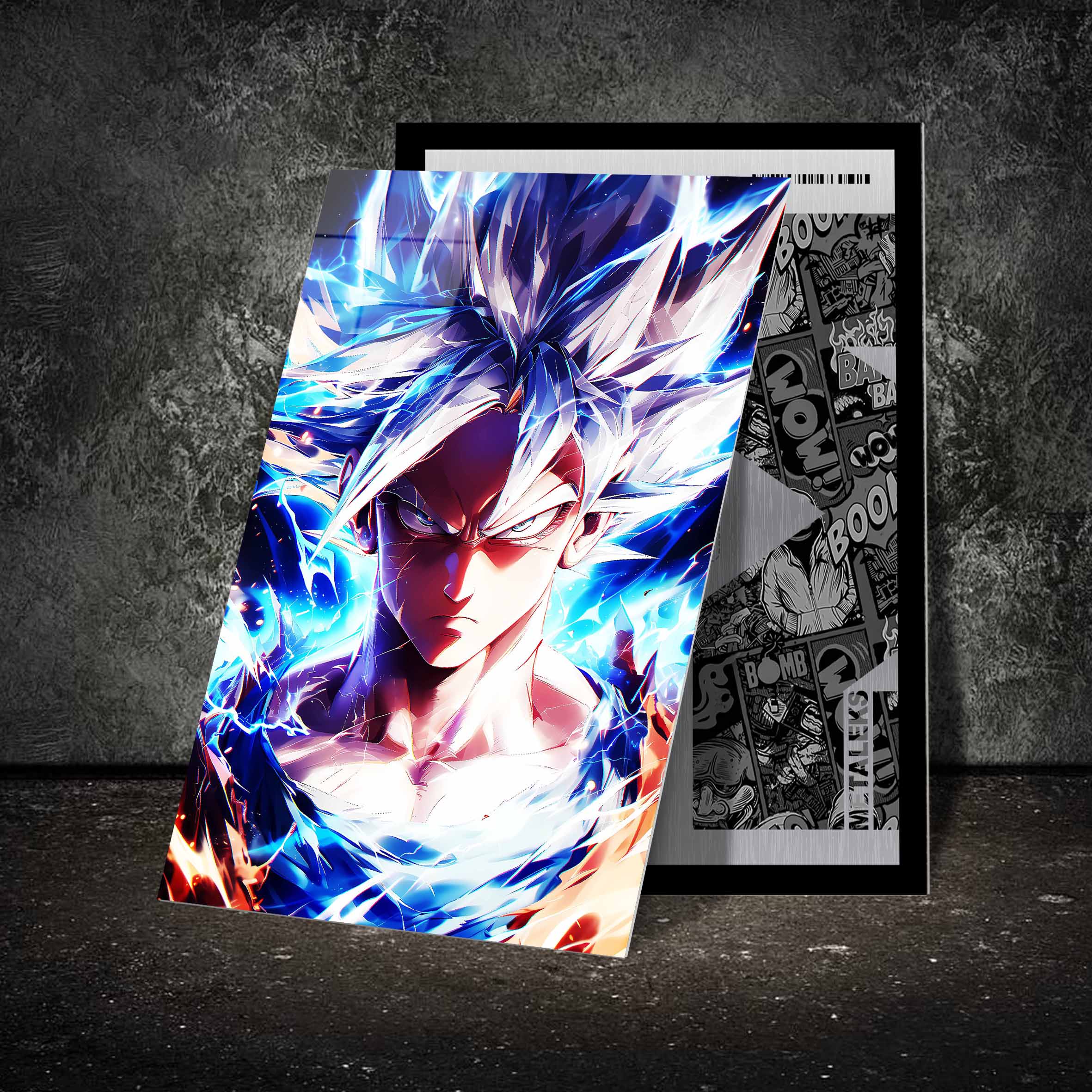 Goku in his form  _ Perfected Ultra Instinct _-designed by @ai.spectrys