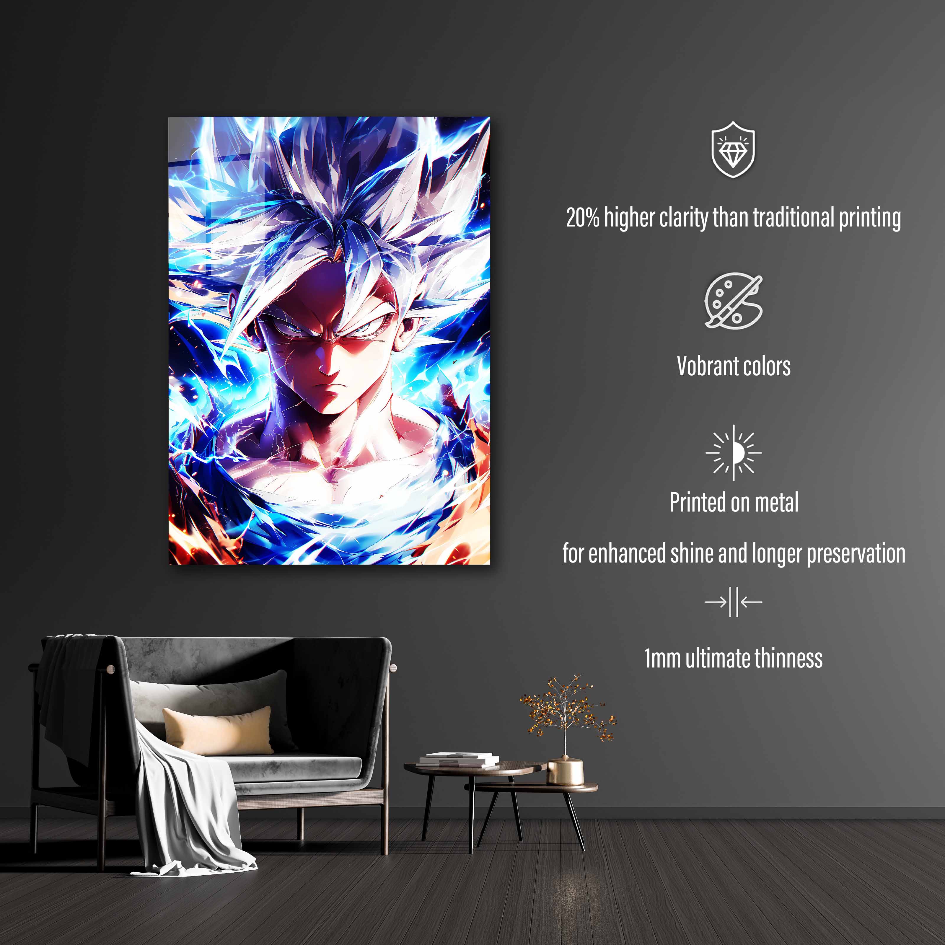 Goku in his form  _ Perfected Ultra Instinct _-designed by @ai.spectrys