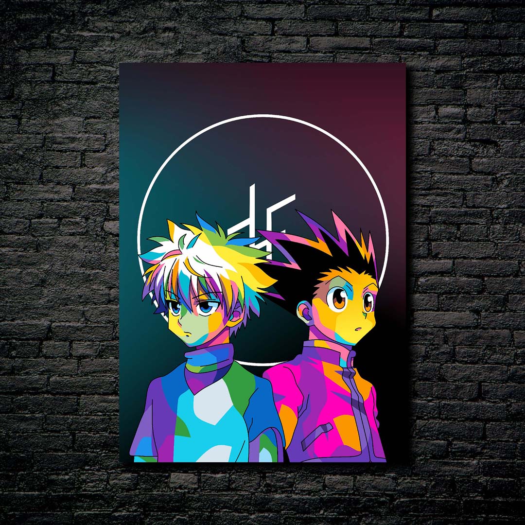 Gon and Killua in WPAP Style-designed by @V Styler