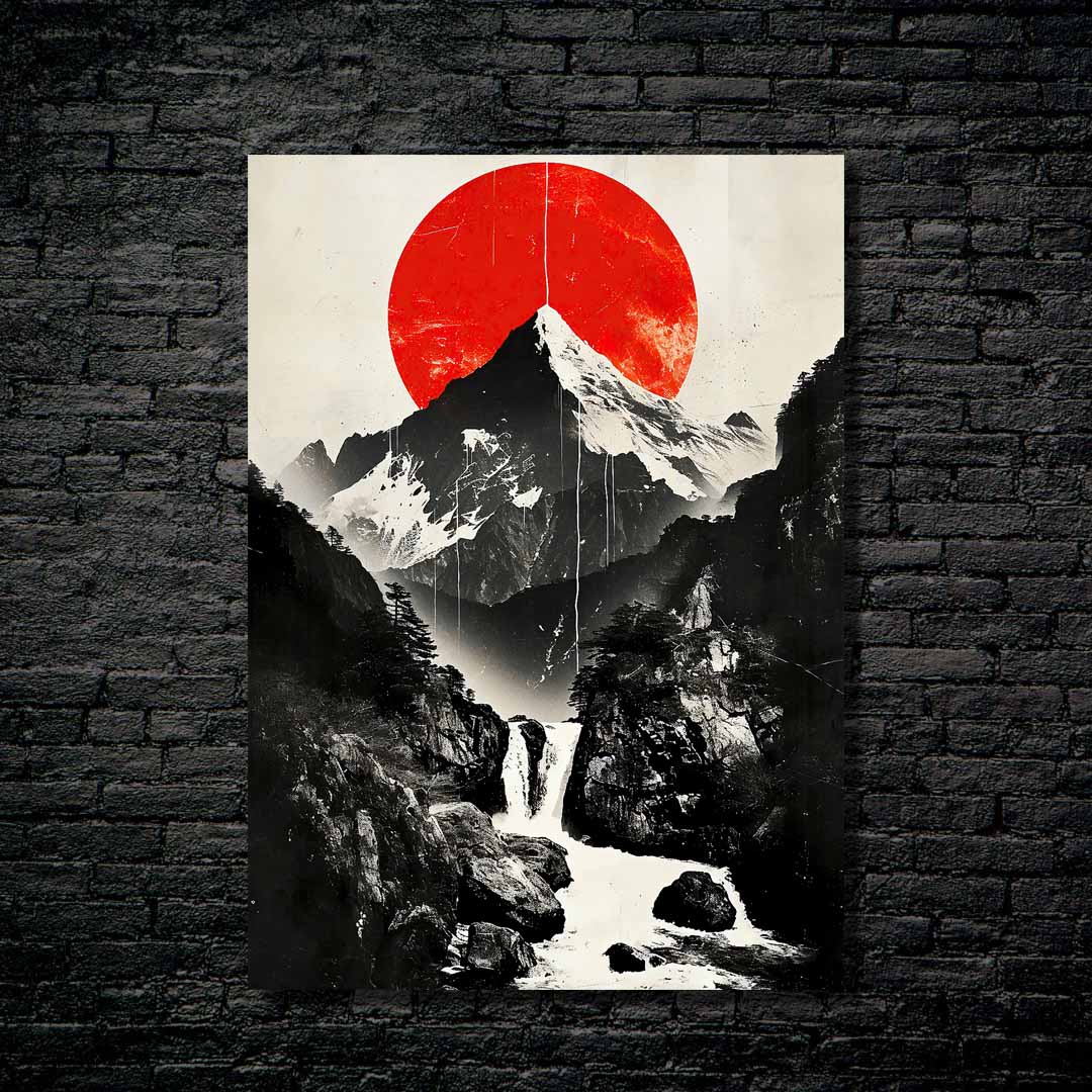 Gray Mountain in Red Moon-designed by @pozter