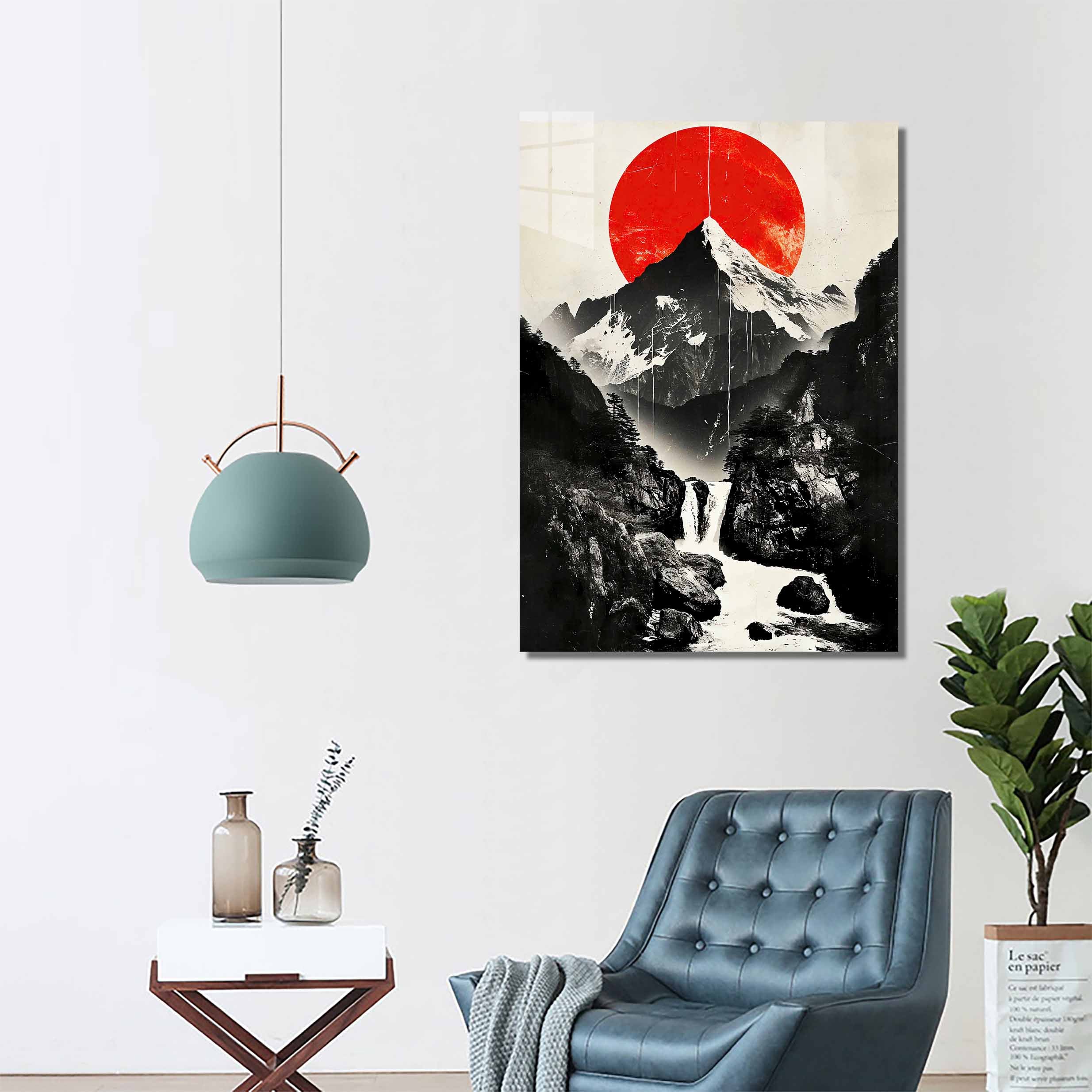 Gray Mountain in Red Moon-designed by @pozter