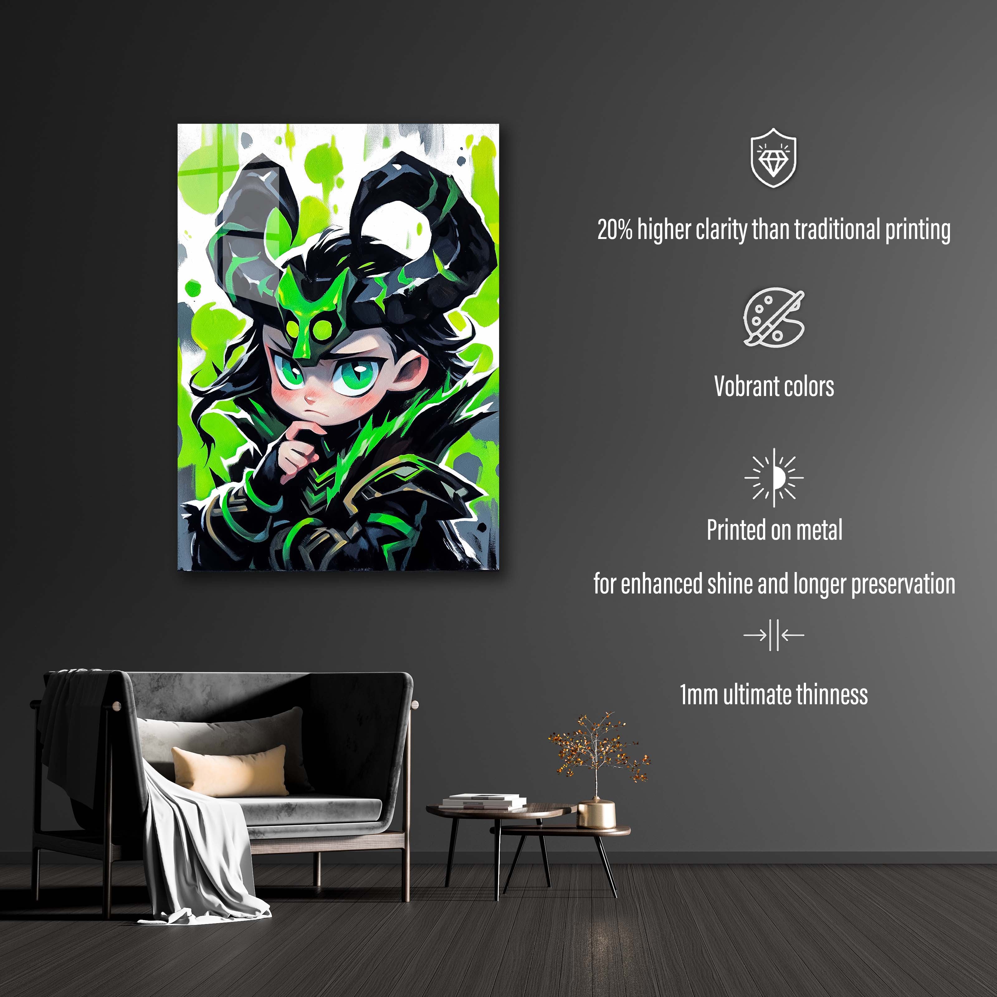 Grief in Green : Loki-designed by @rethinkprompt