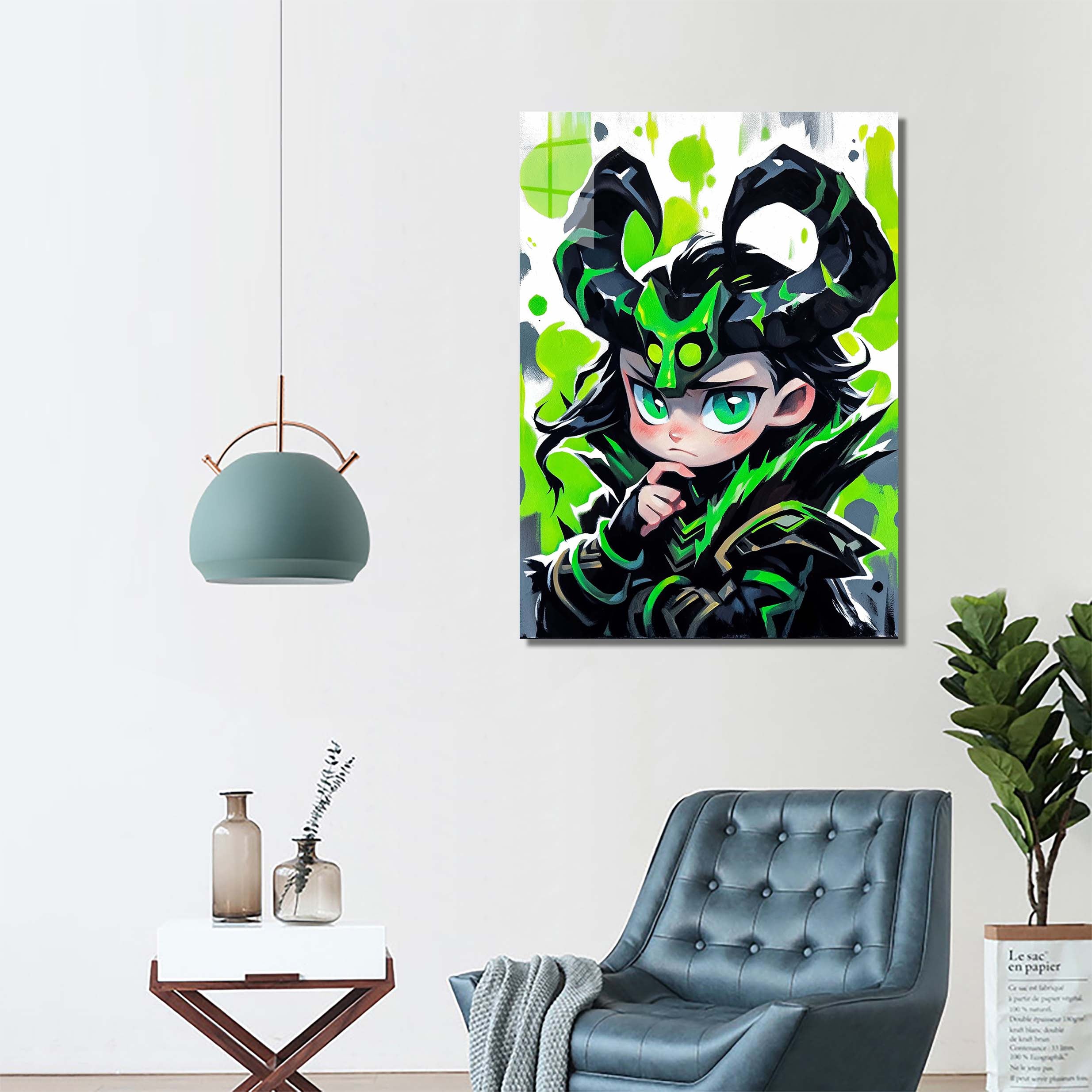 Grief in Green : Loki-designed by @rethinkprompt