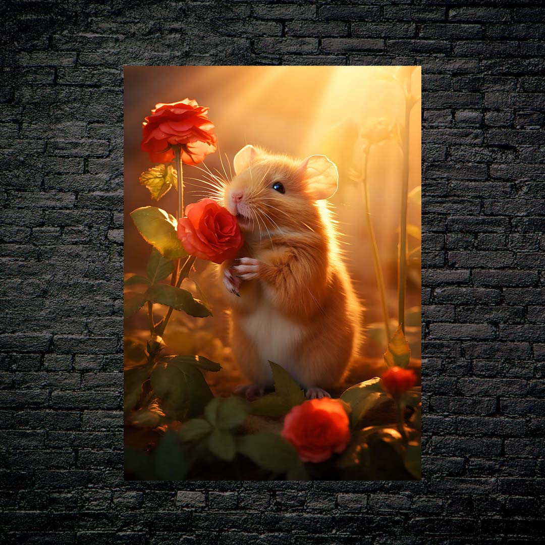 Hamster in Roses-designed by @Paragy
