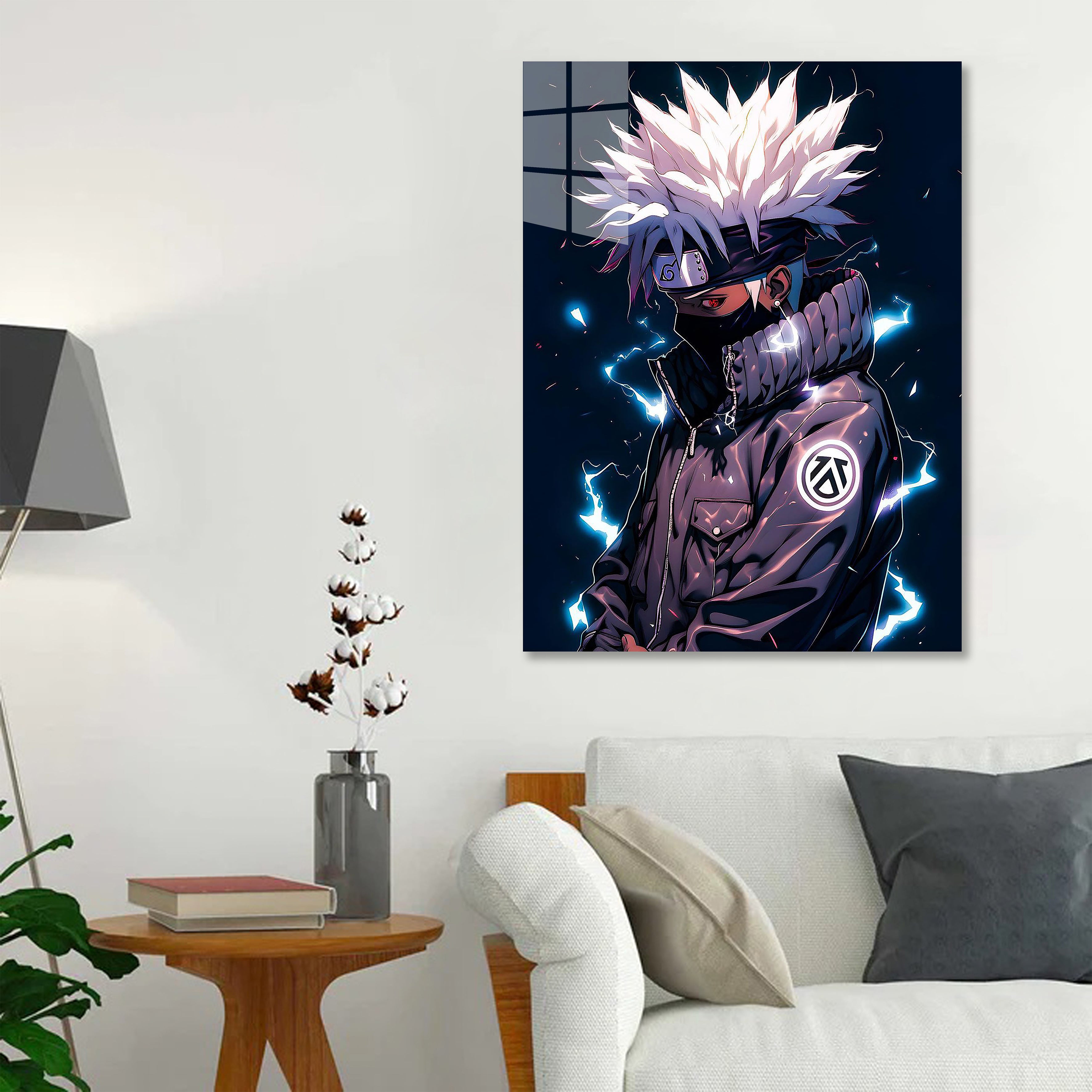 SYLSBAZGYS Wall Art Modular Kakashi Hatake Anime Painting Naruto