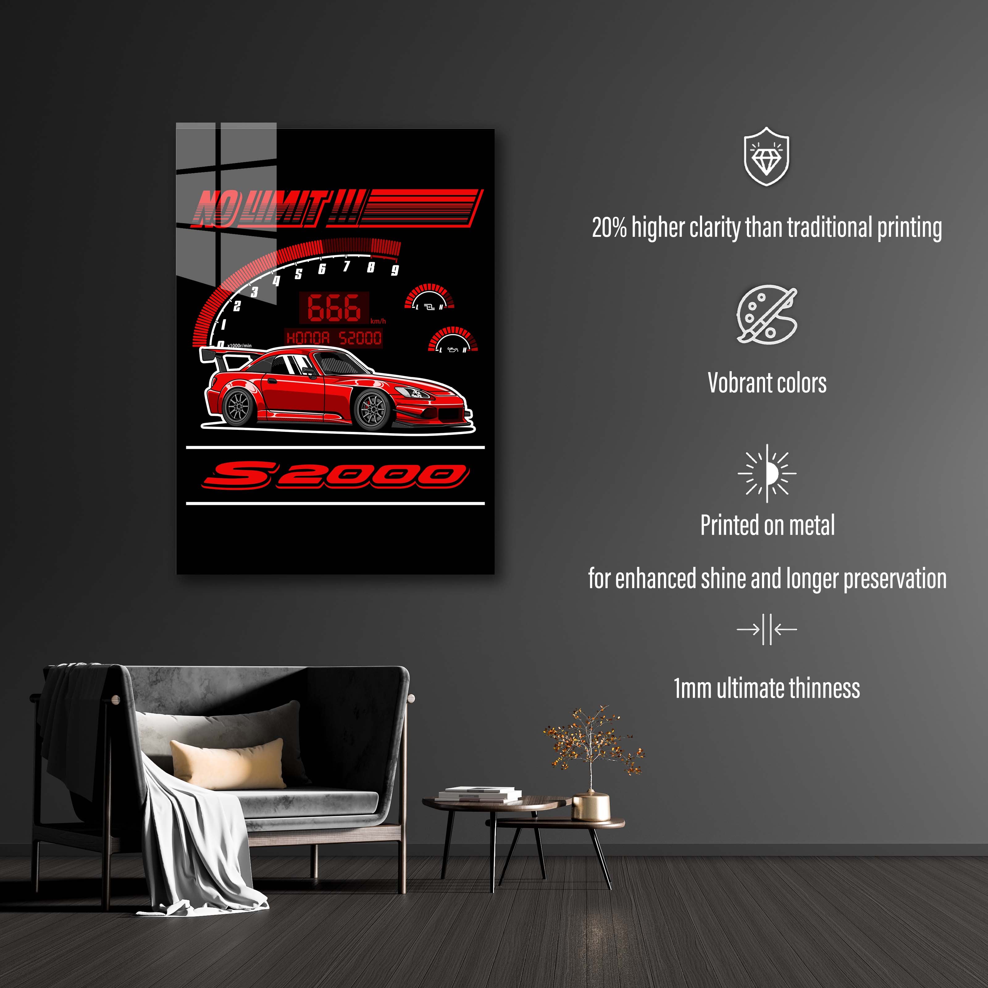 Honda S2000 Red-designed by @Bulldsgn