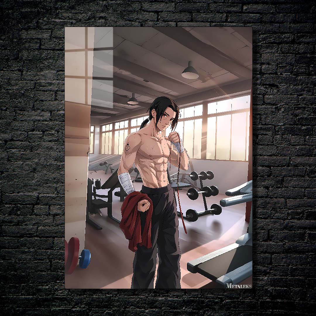 Itachi Uchiha in gym-Artwork by @Vid_M@tion