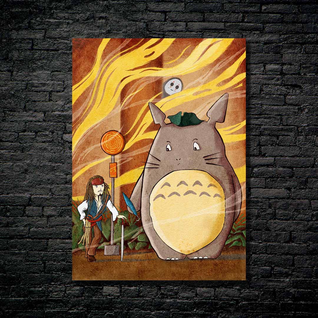 Jack And Totoro-designed by @Cuti Art