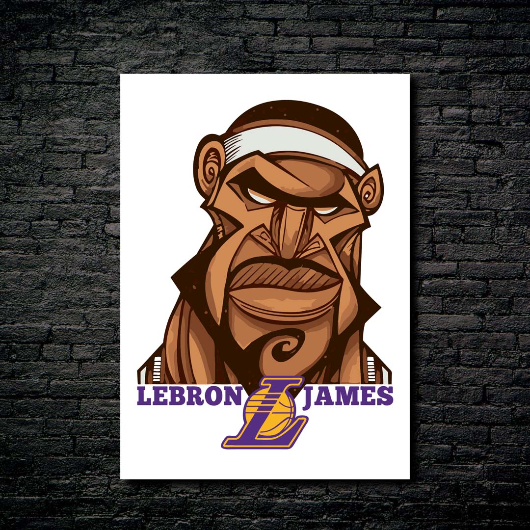 James Lebron Mazcot-designed by @My Kido Art