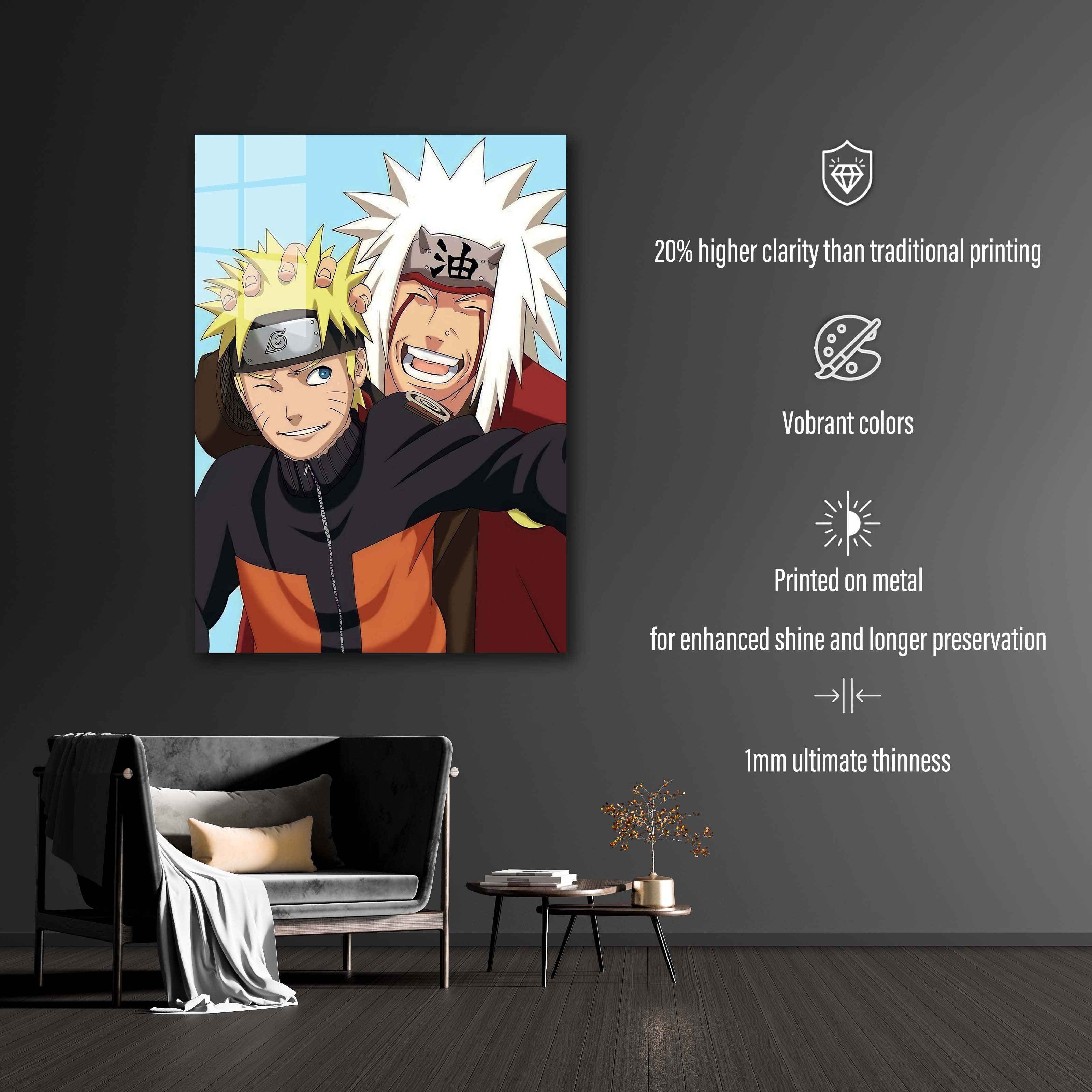 Jiraiya and Naruto -designed by @Dayo Art
