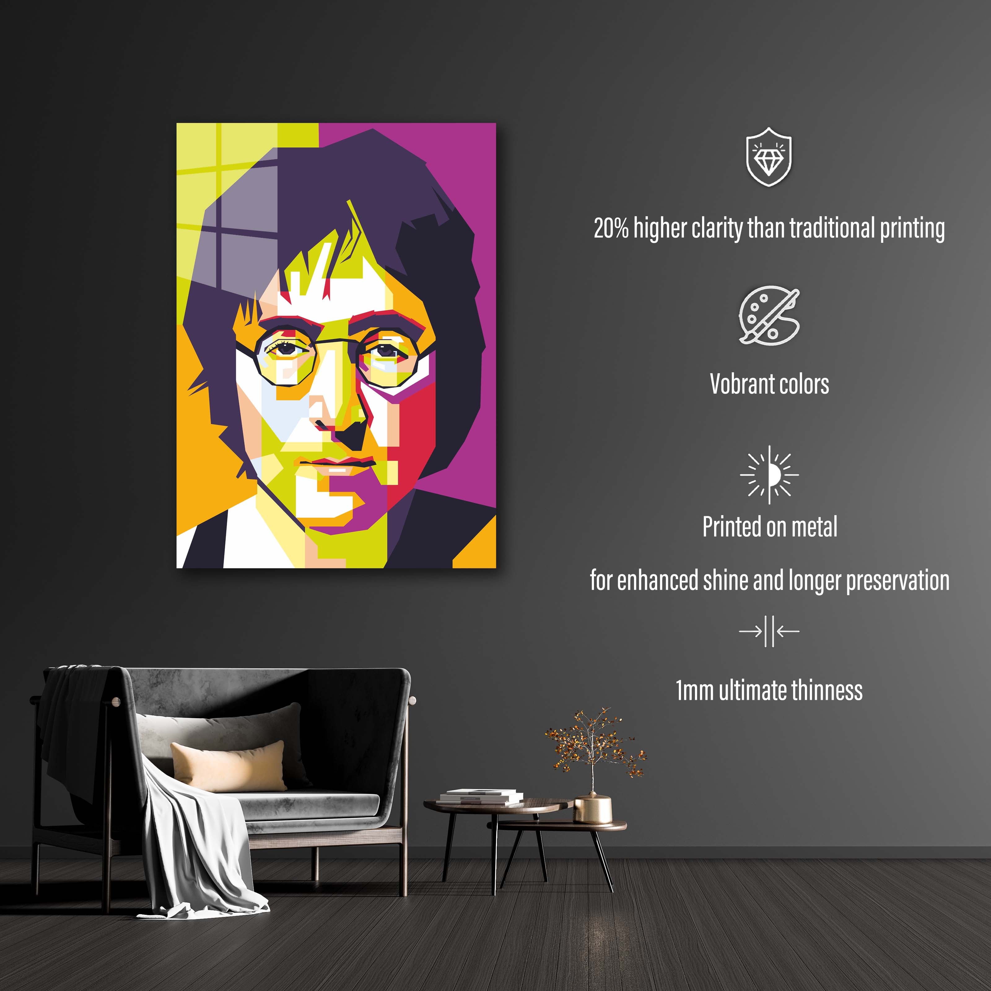 John Lennon Pop Art Style-designed by @IqbalKige