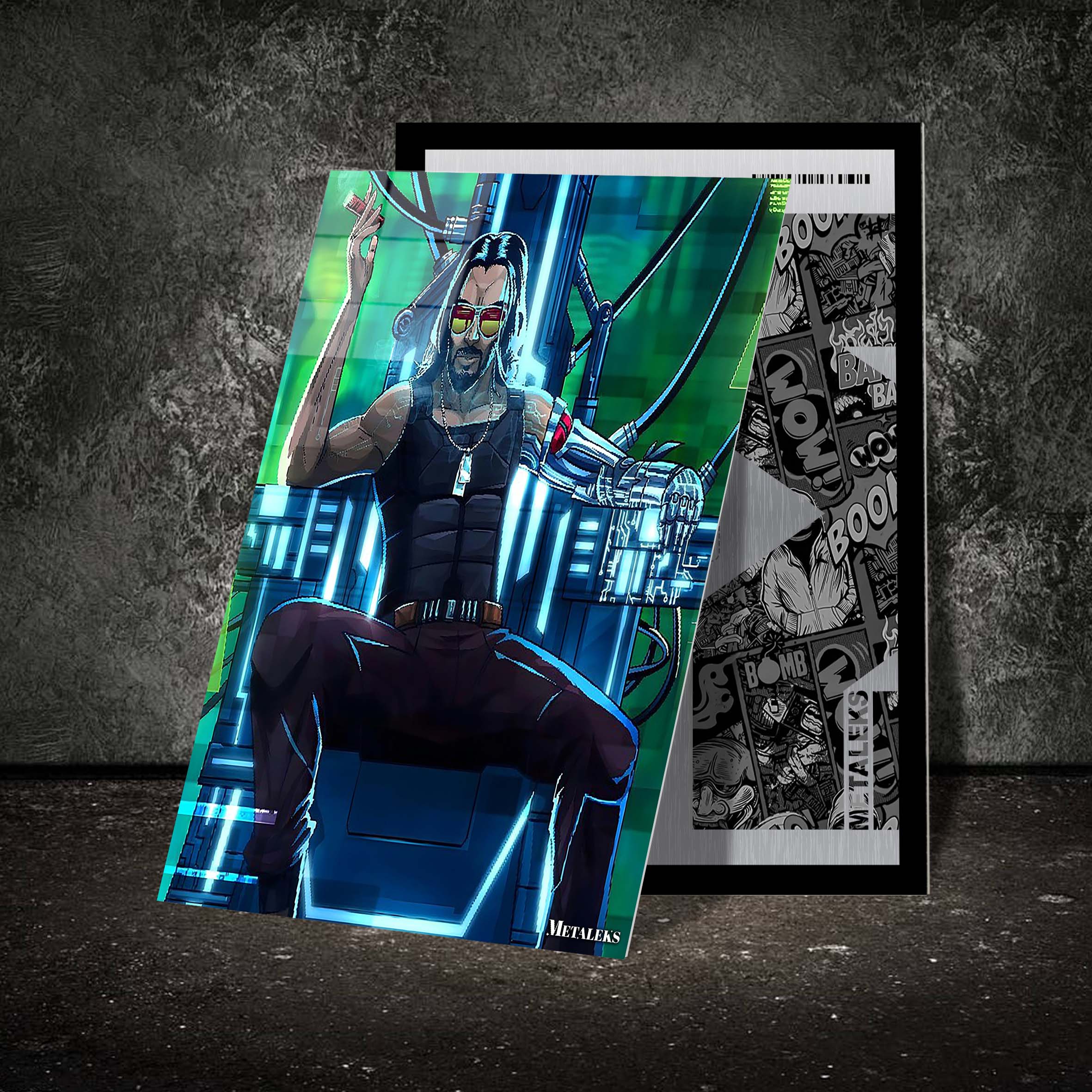 Johny Silverhand Cyberpunk-designed by @owl design