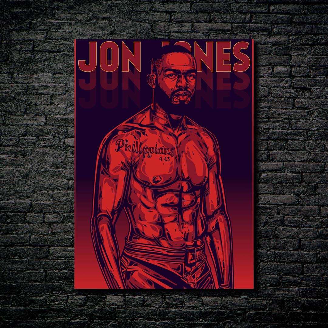 Jon Jones Pop Art-designed by @Adrielvector