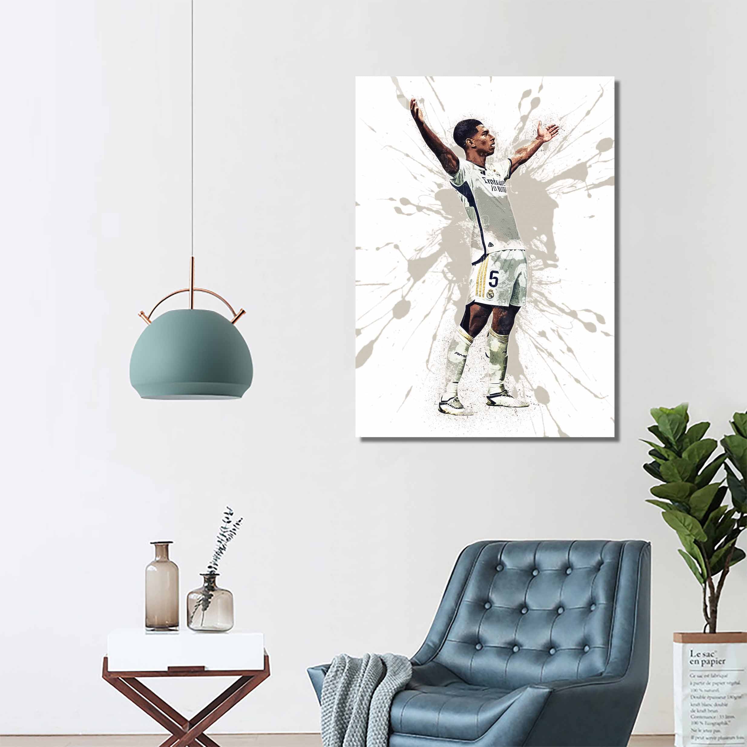 Jude Bellingham Real Madrid White poster