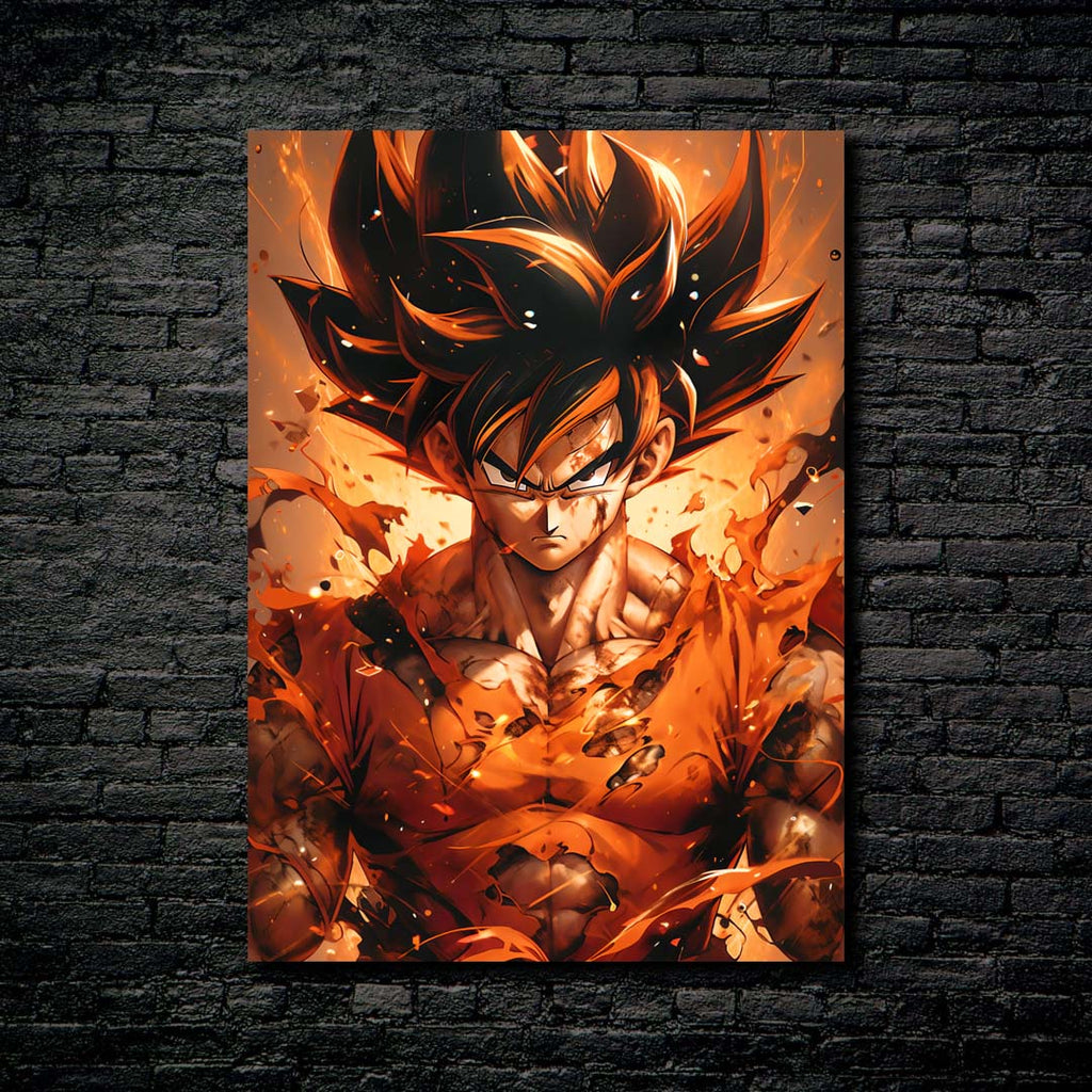 Kaioken Goku-Artwork by @Ai_inkdreams