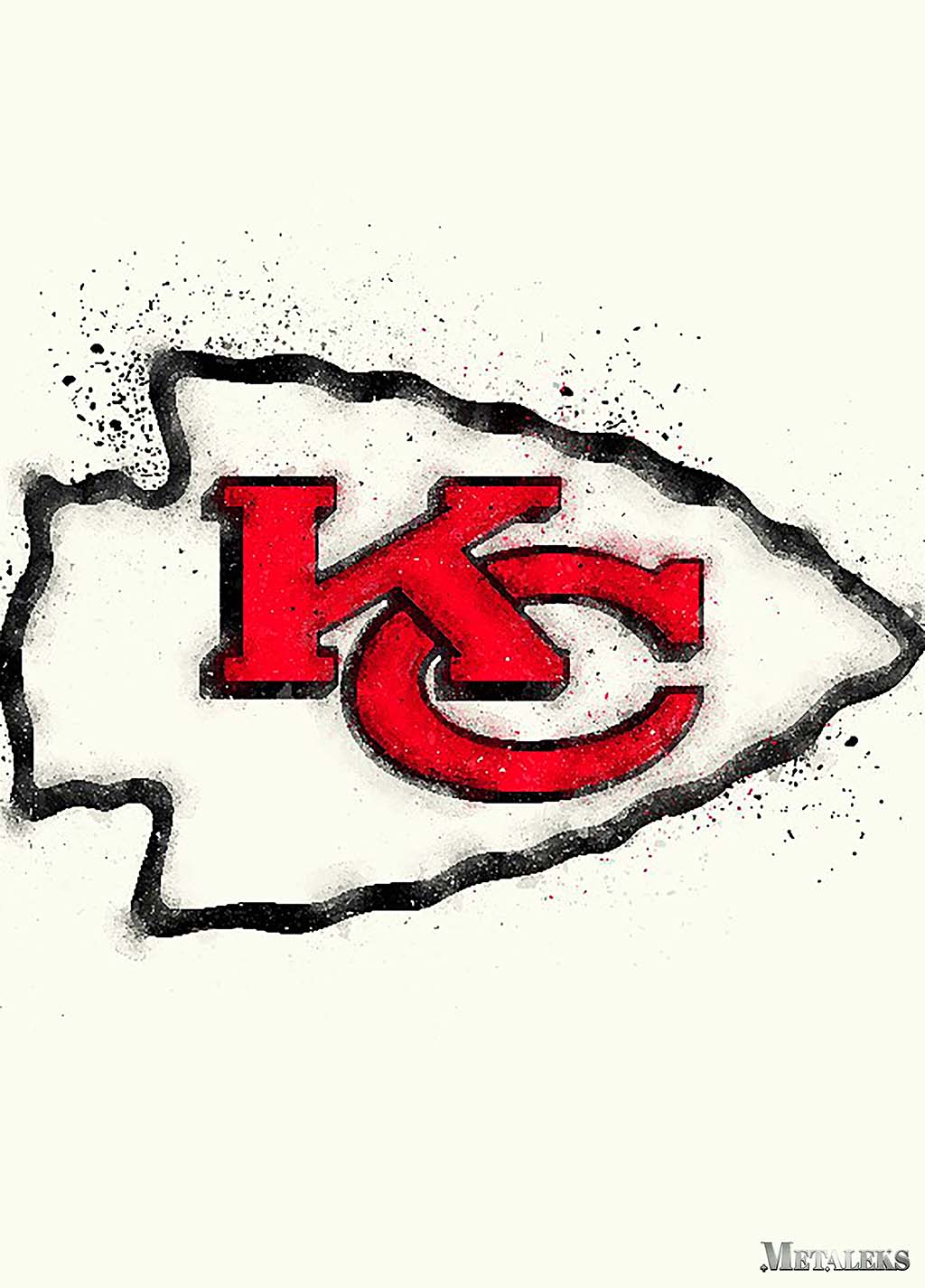 Kansas City Chiefs Watercolor