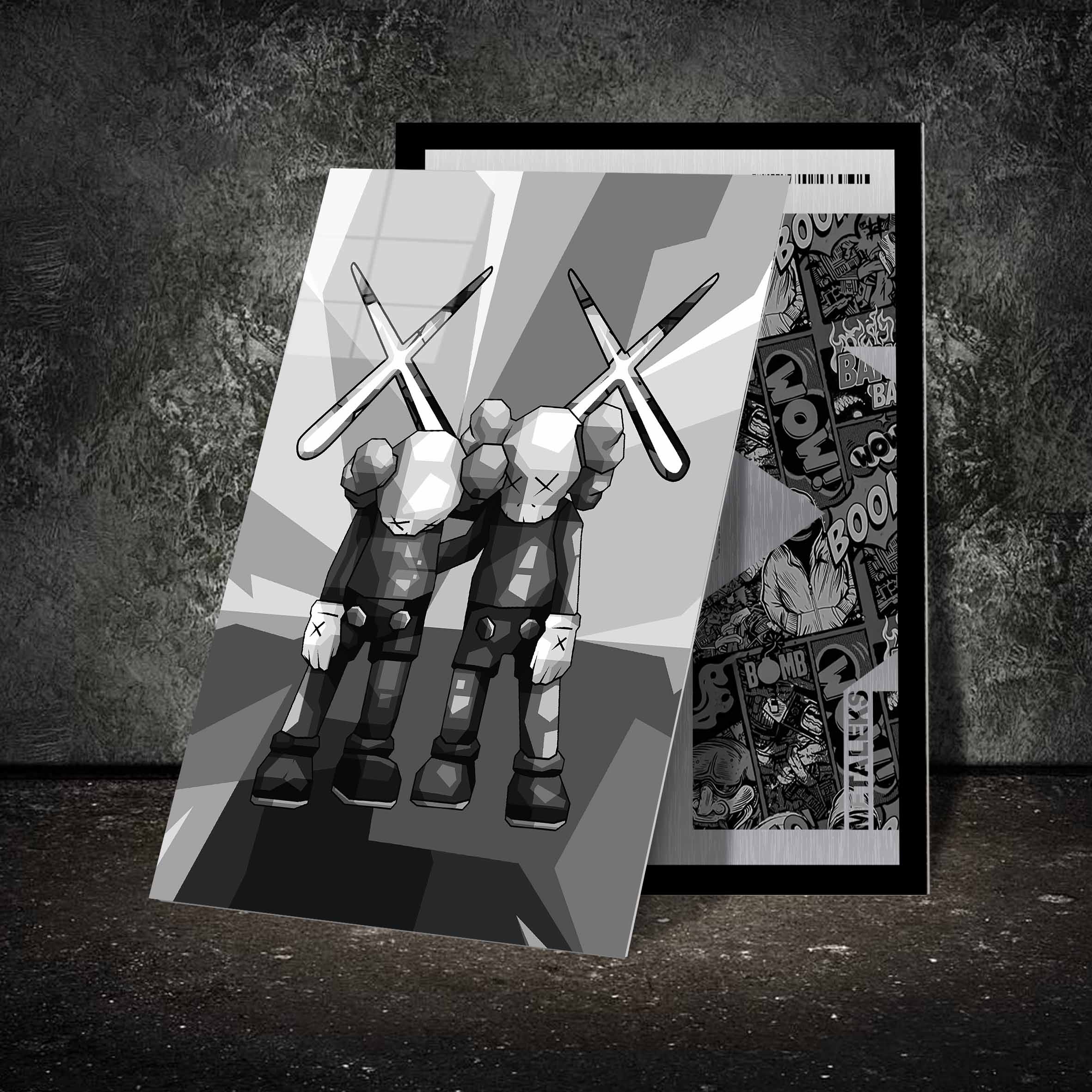 Kaws Brother grayscale-designed by @Doublede Design