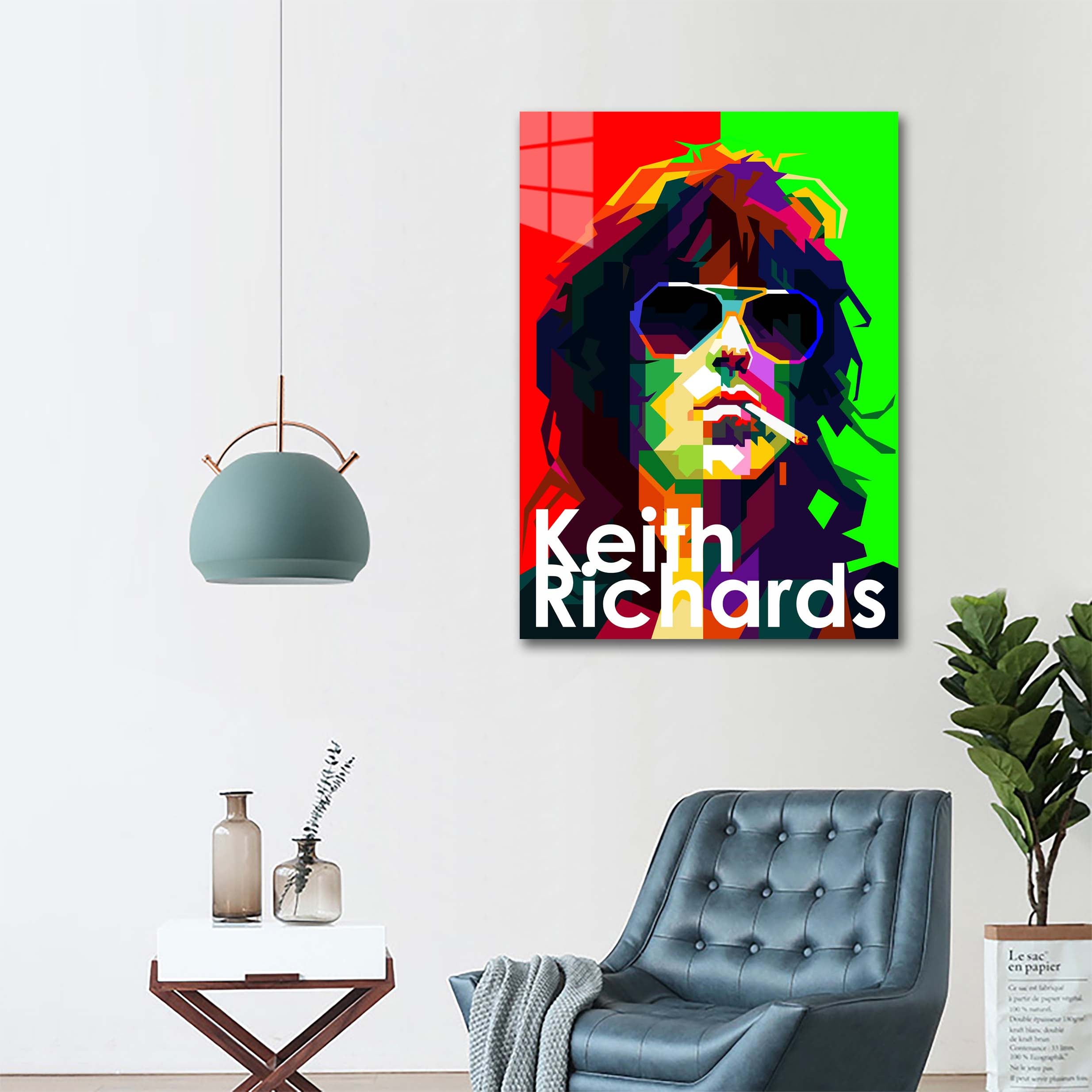 Keith Richards Pop Art WPAP-designed by @jajansawutii