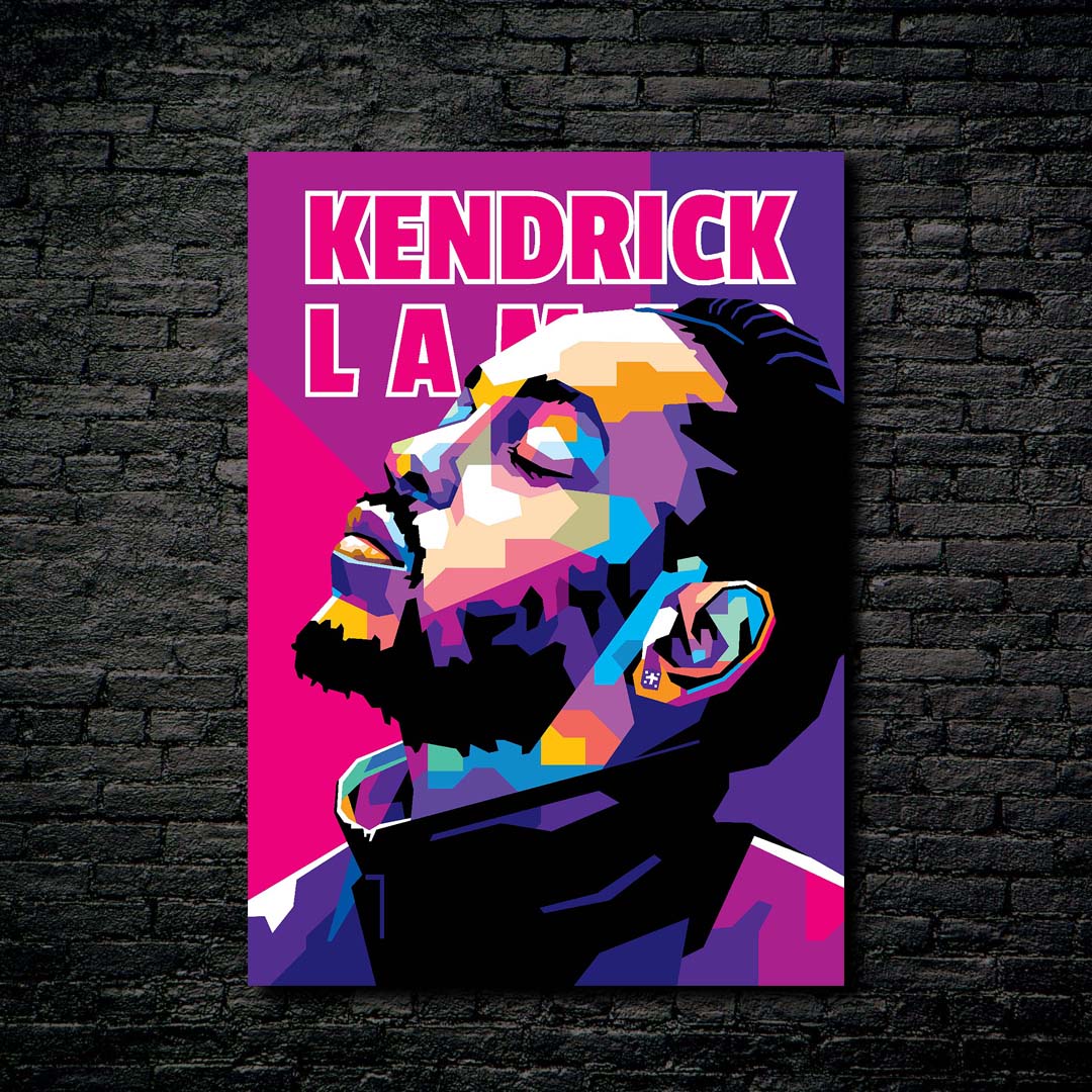 Kendrick Lamar in WPAP Style-designed by @V Styler