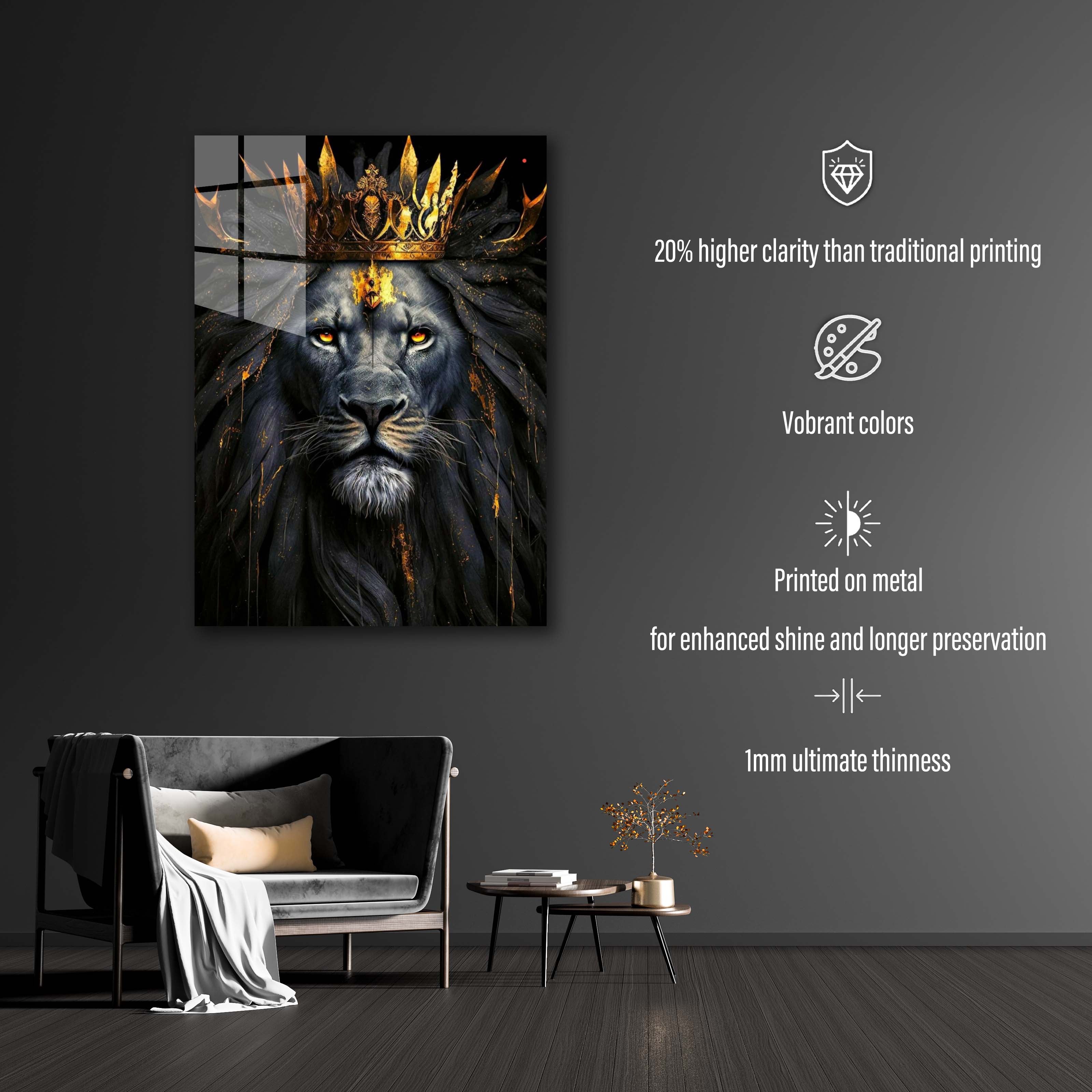 King Lion Head-designed by @Puffy Design