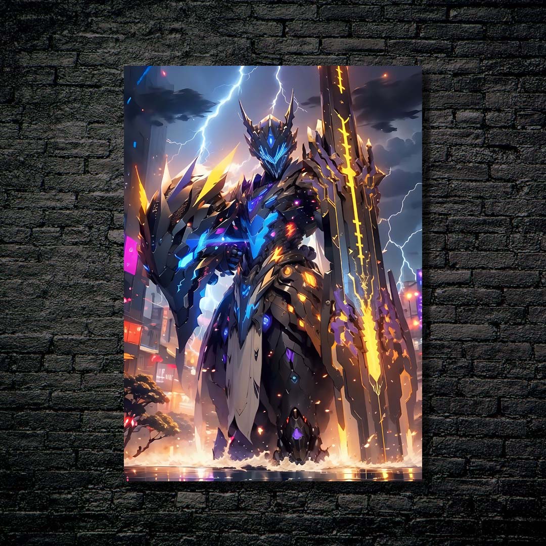 Knight in Glowing Armor-Artwork by @Venus_Creation