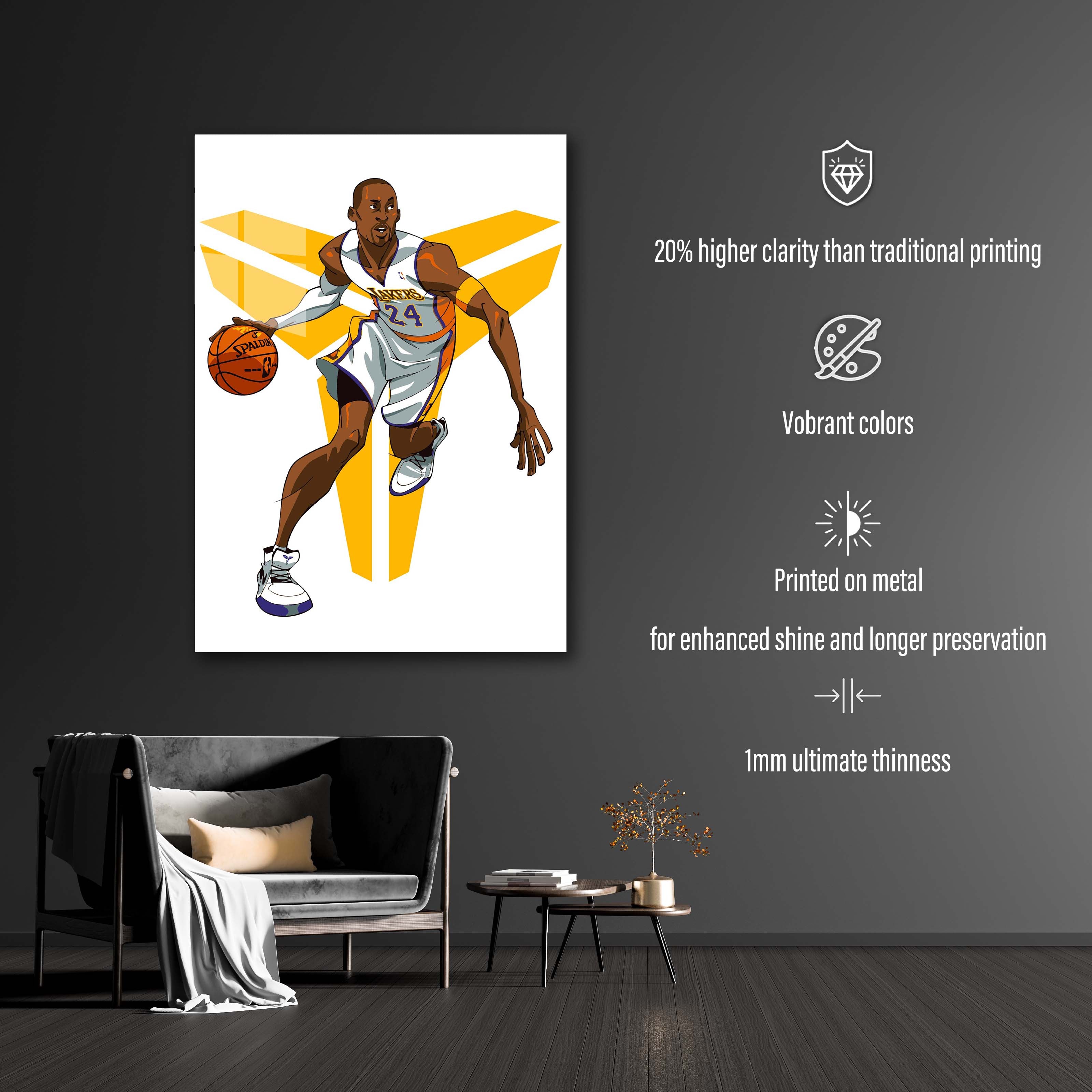 Kobe Bryant Dribble-designed by @My Kido Art