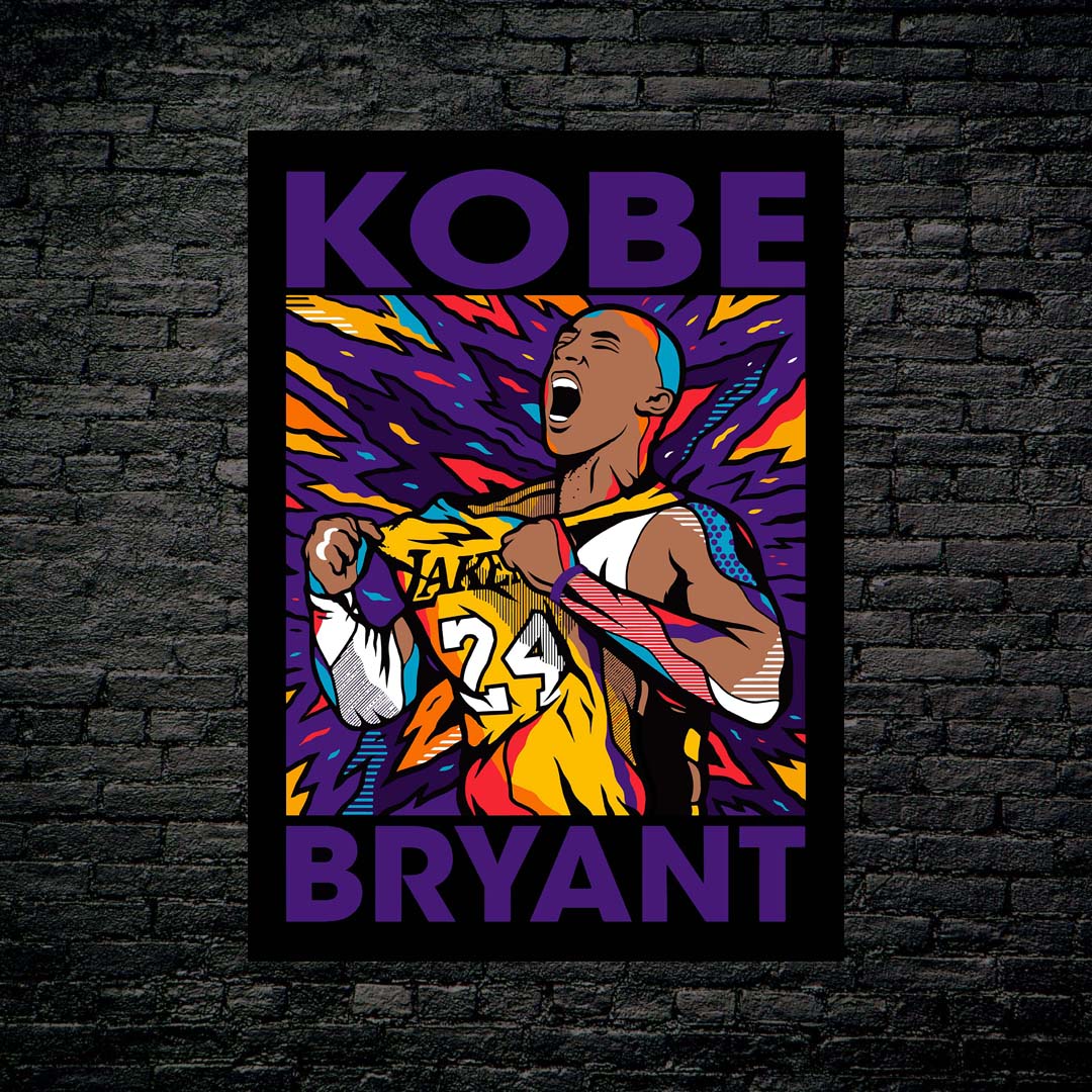 Kobe Bryant Pop-designed by @My Kido Art