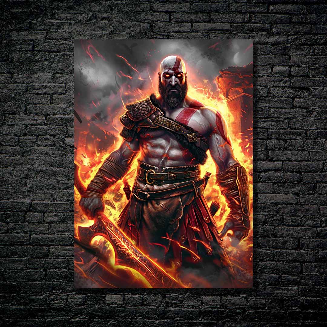 Kratos Spartan Rage-designed by @Pixalaxy