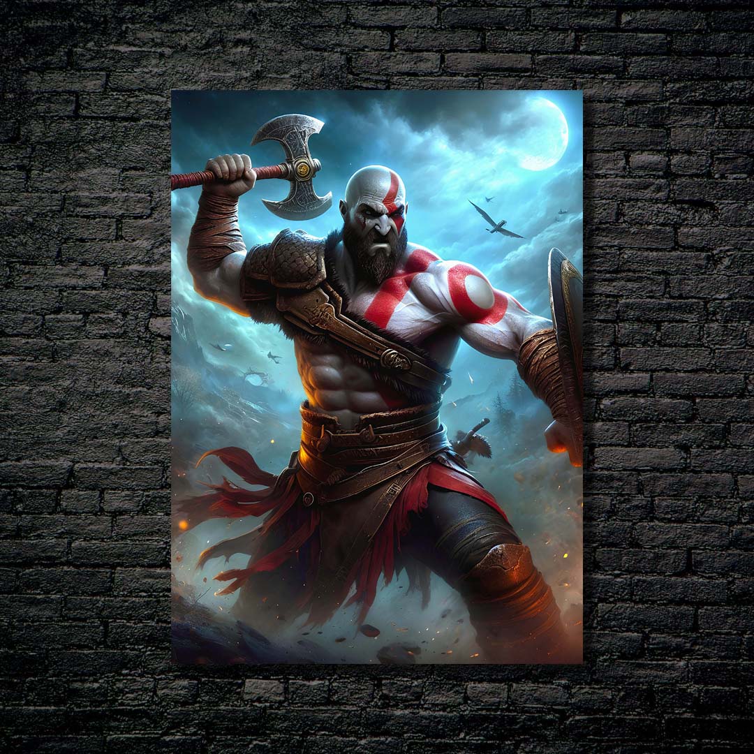 Kratos axe-designed by @RITVIK TAKKAR